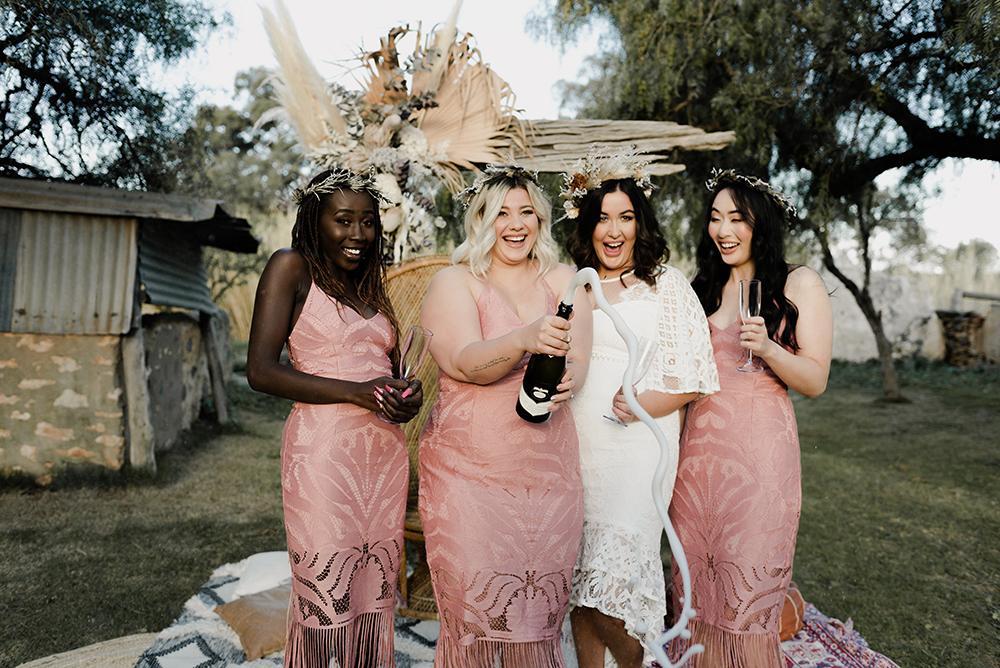 Khaleesi Dress - Dusty Pink