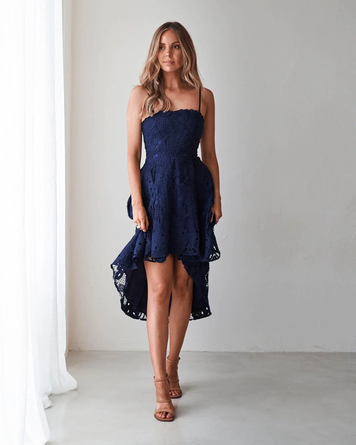 Hadara Dress-Navy