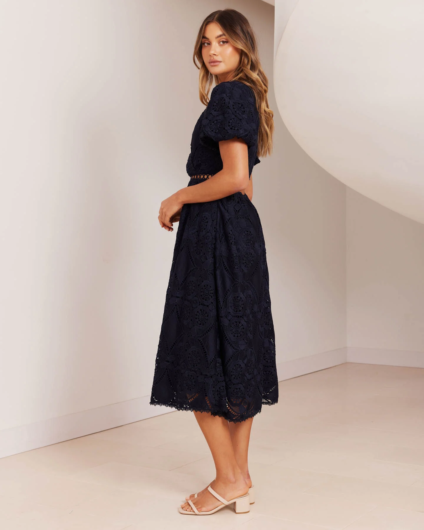 Kennedy Dress-Navy