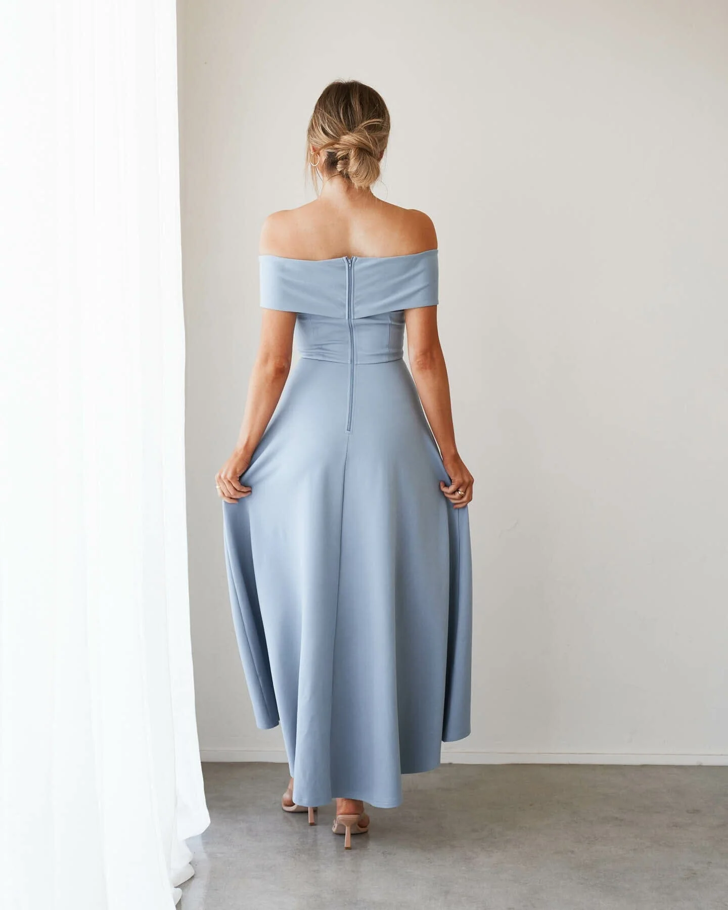 Belina Dress-Baby Blue