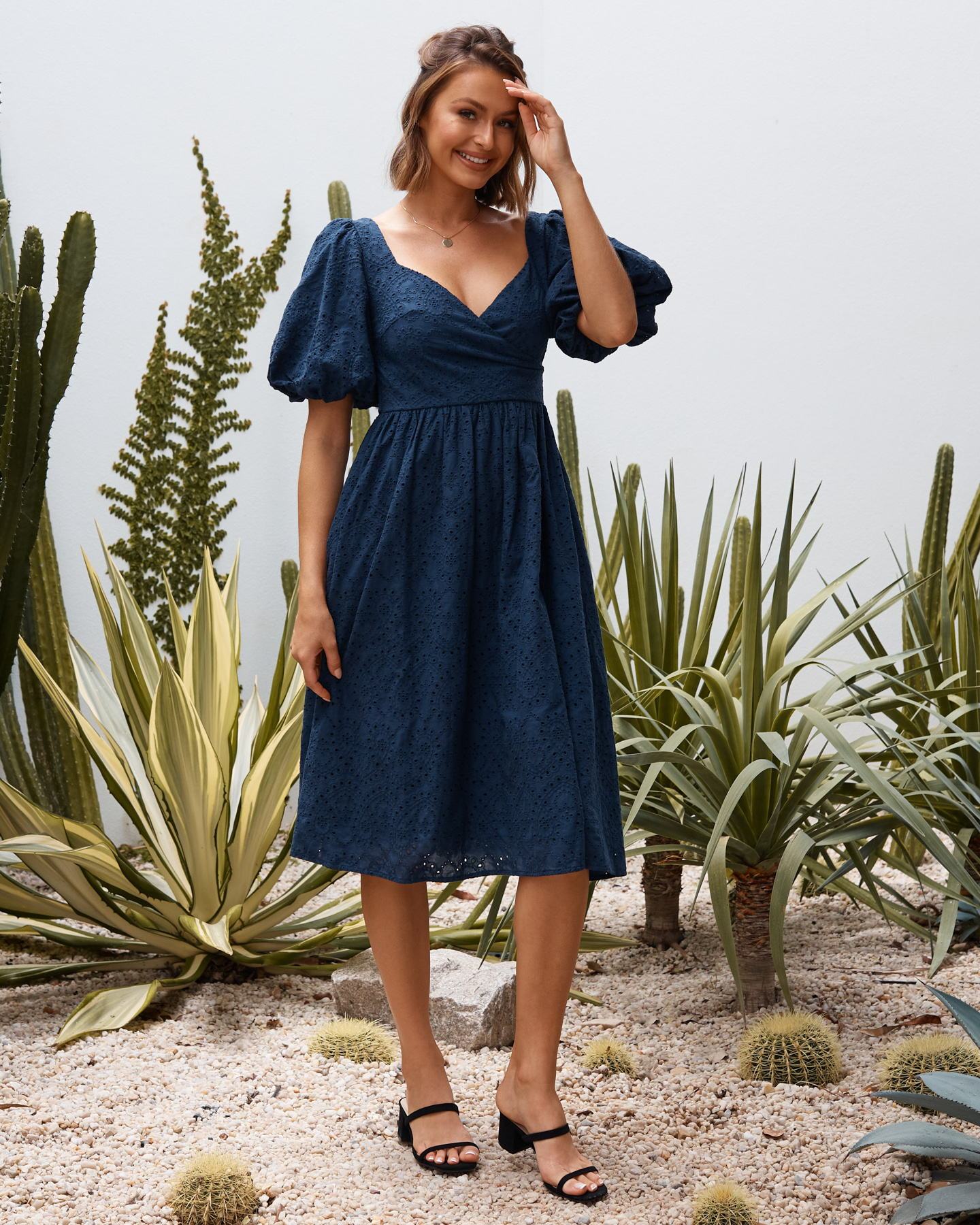 Korie Dress - Navy