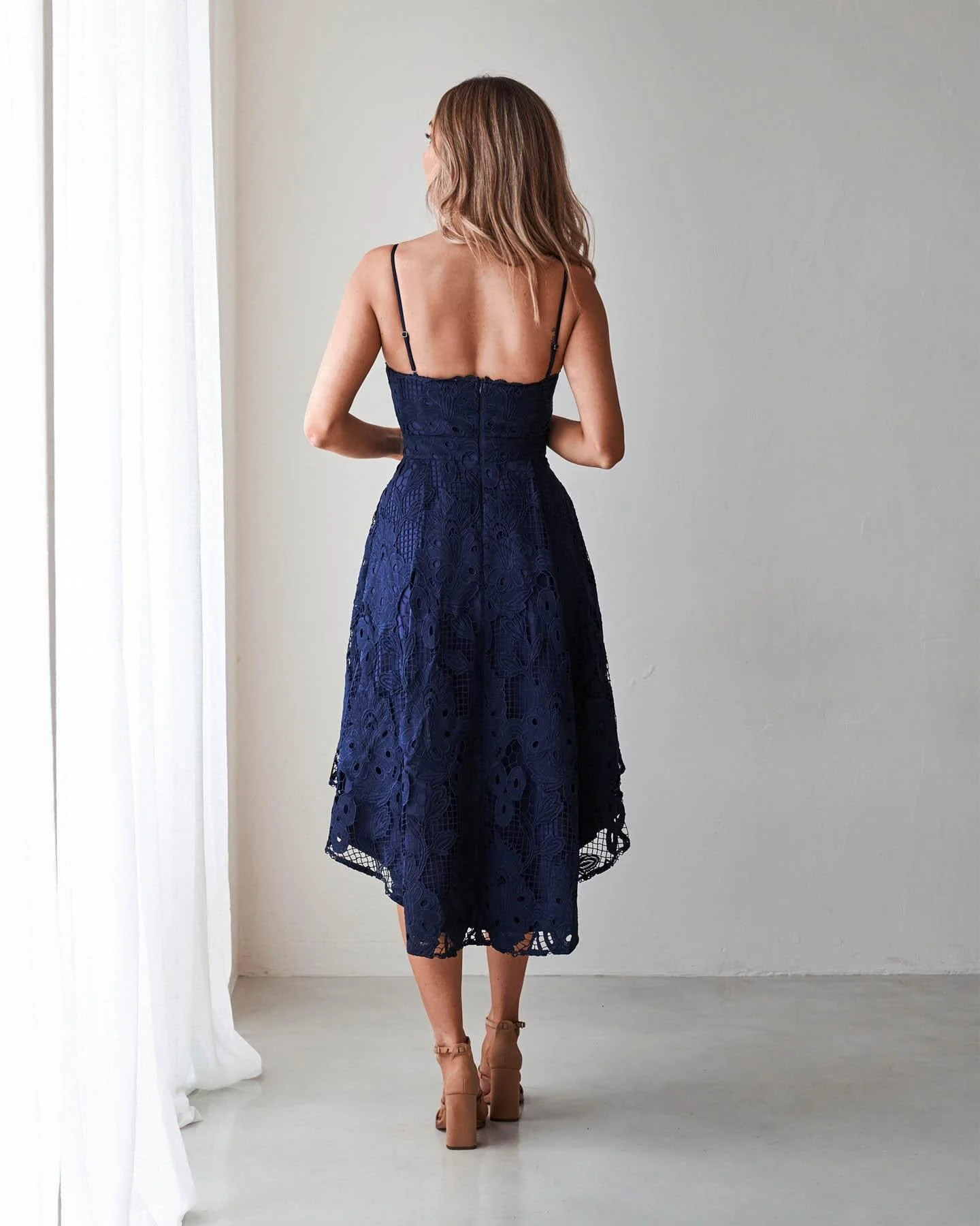 Hadara Dress-Navy