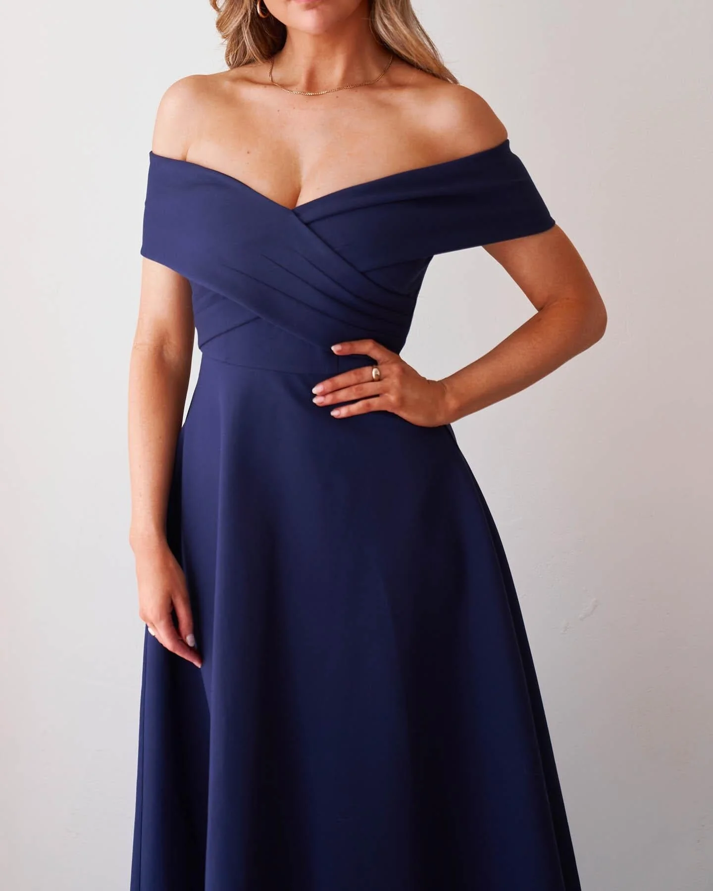 Belina Dress-Navy