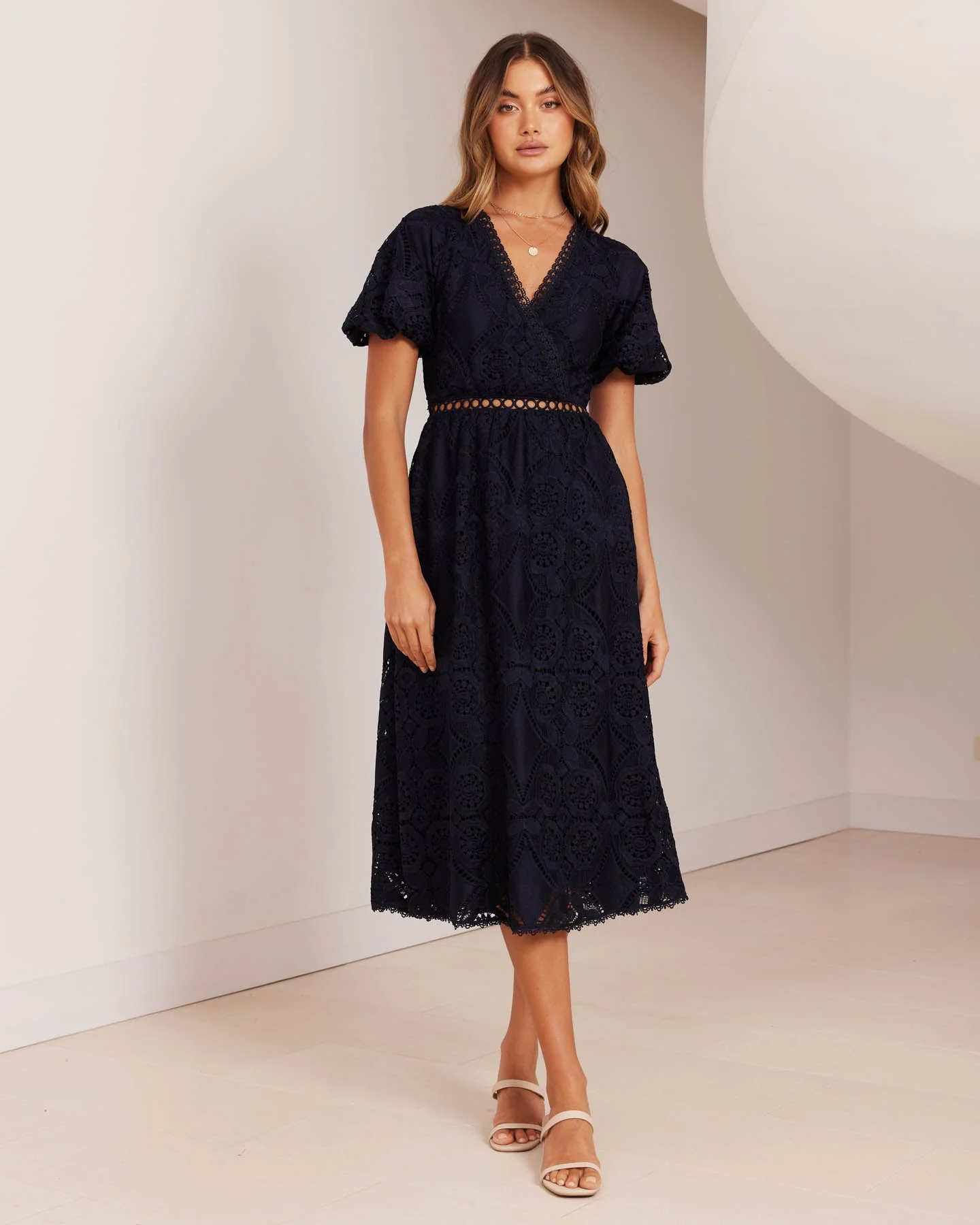 Kennedy Dress-Navy