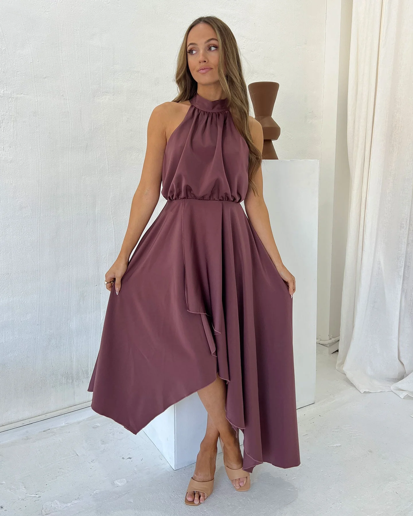 Kat Dress-Plum