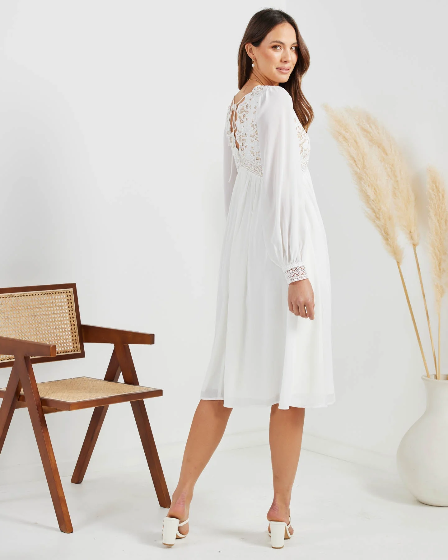 Colada Dress-White