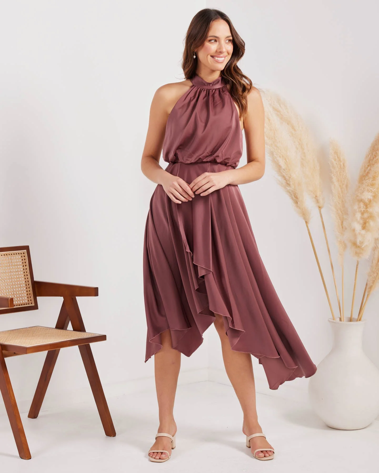 Kat Dress-Plum