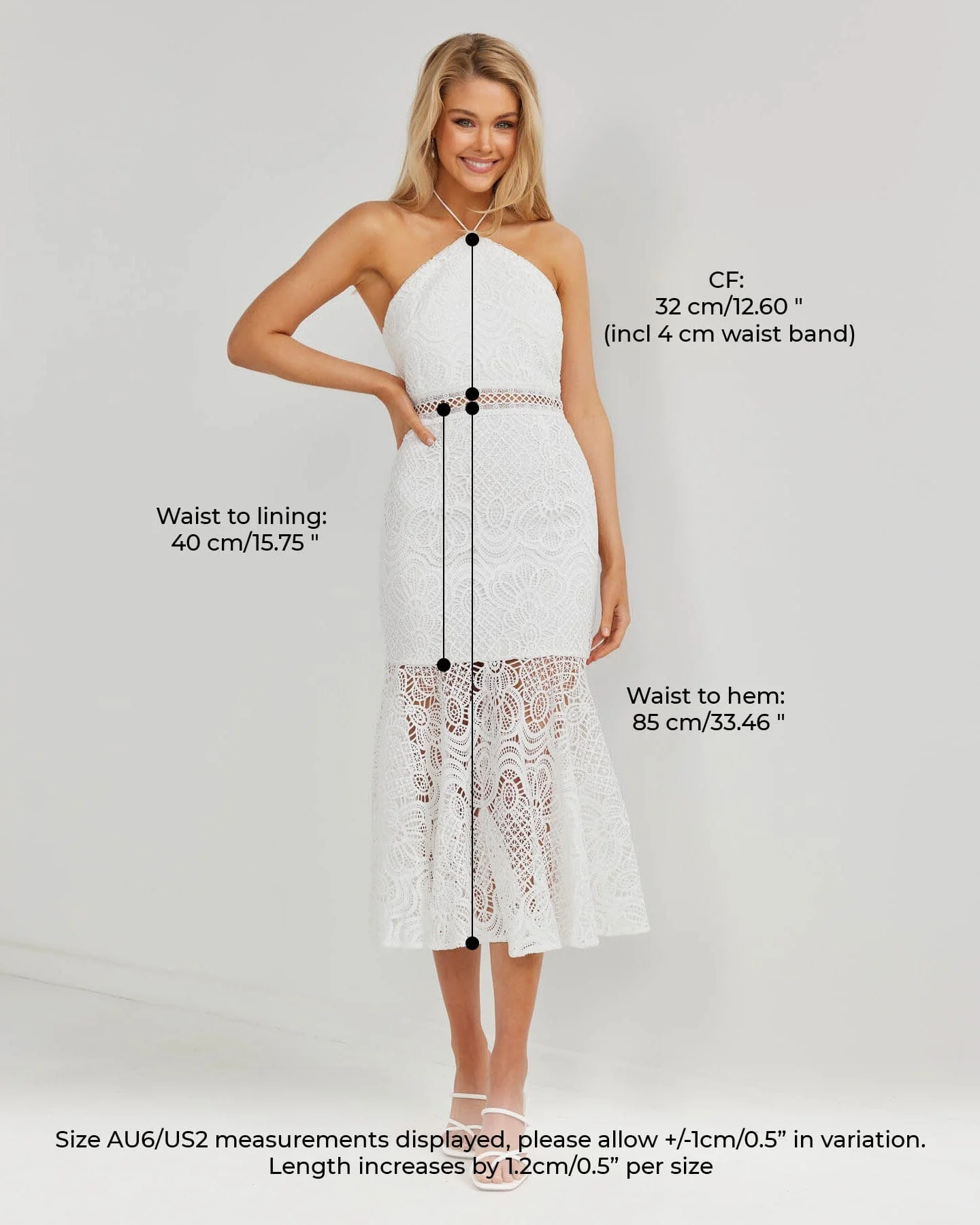 Alani Dress-White