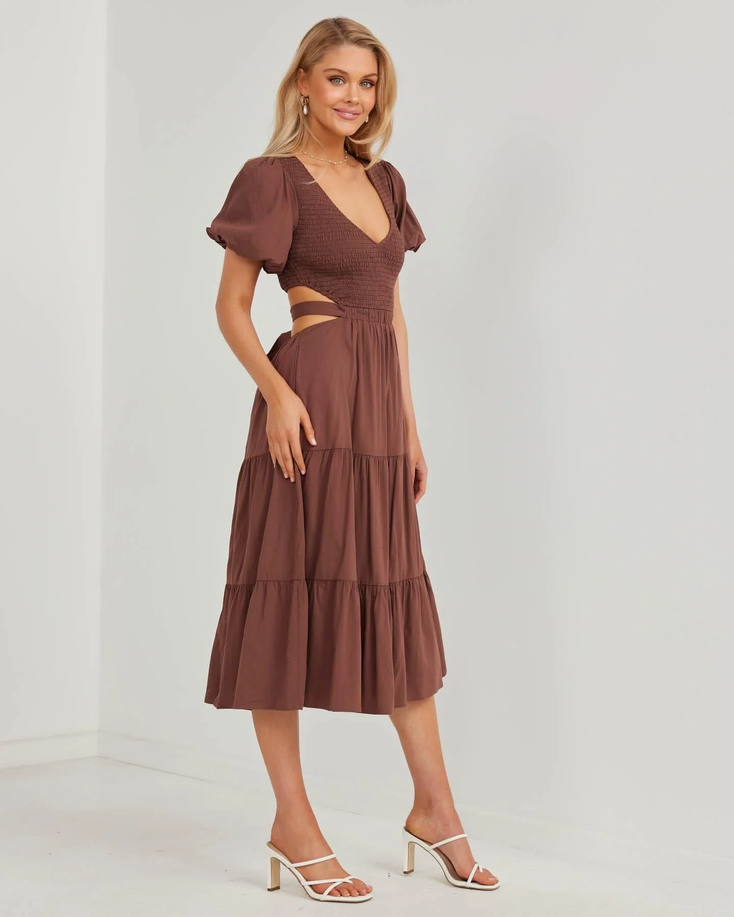 Quenna Dress-Brown