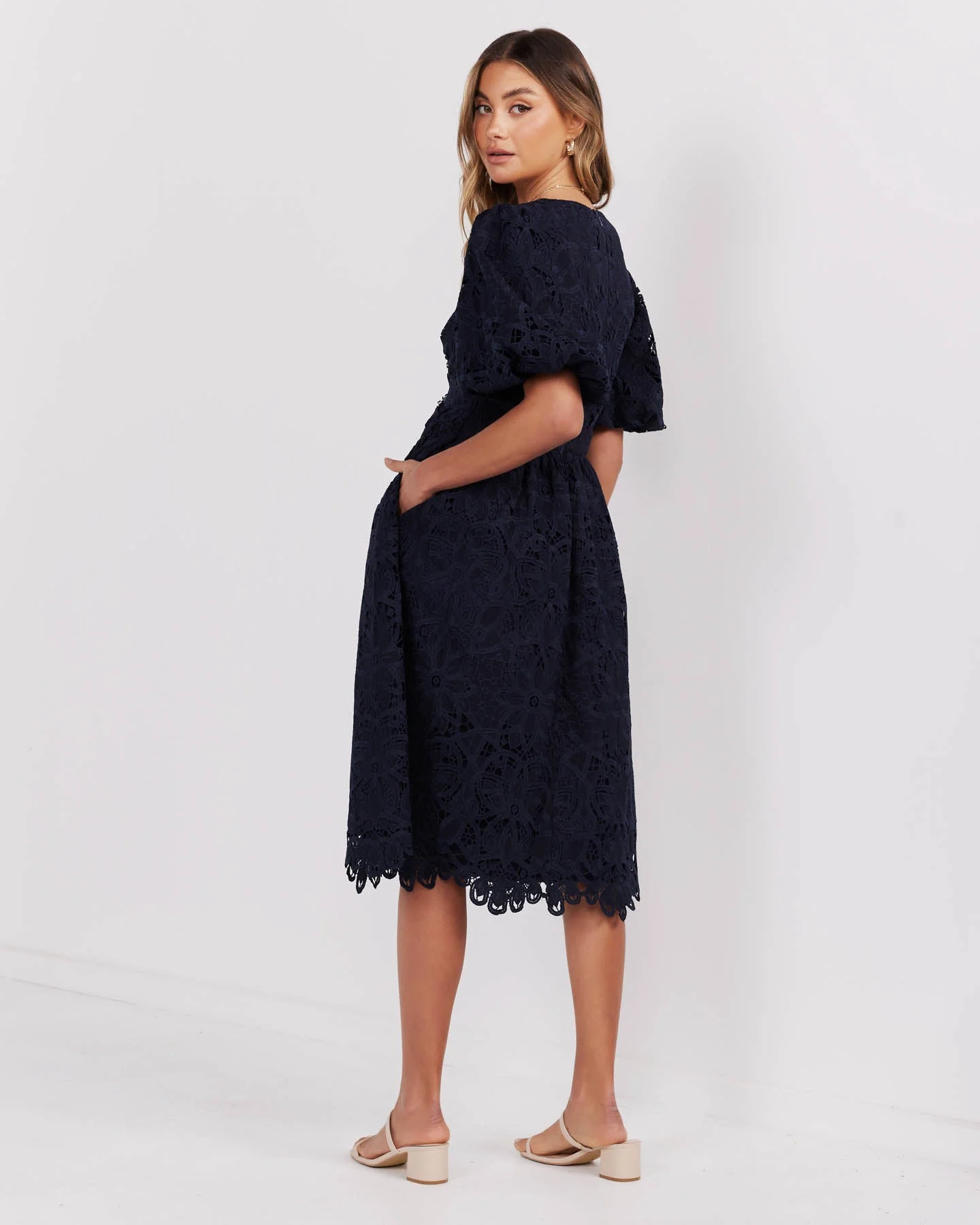 Londyn Dress-Navy