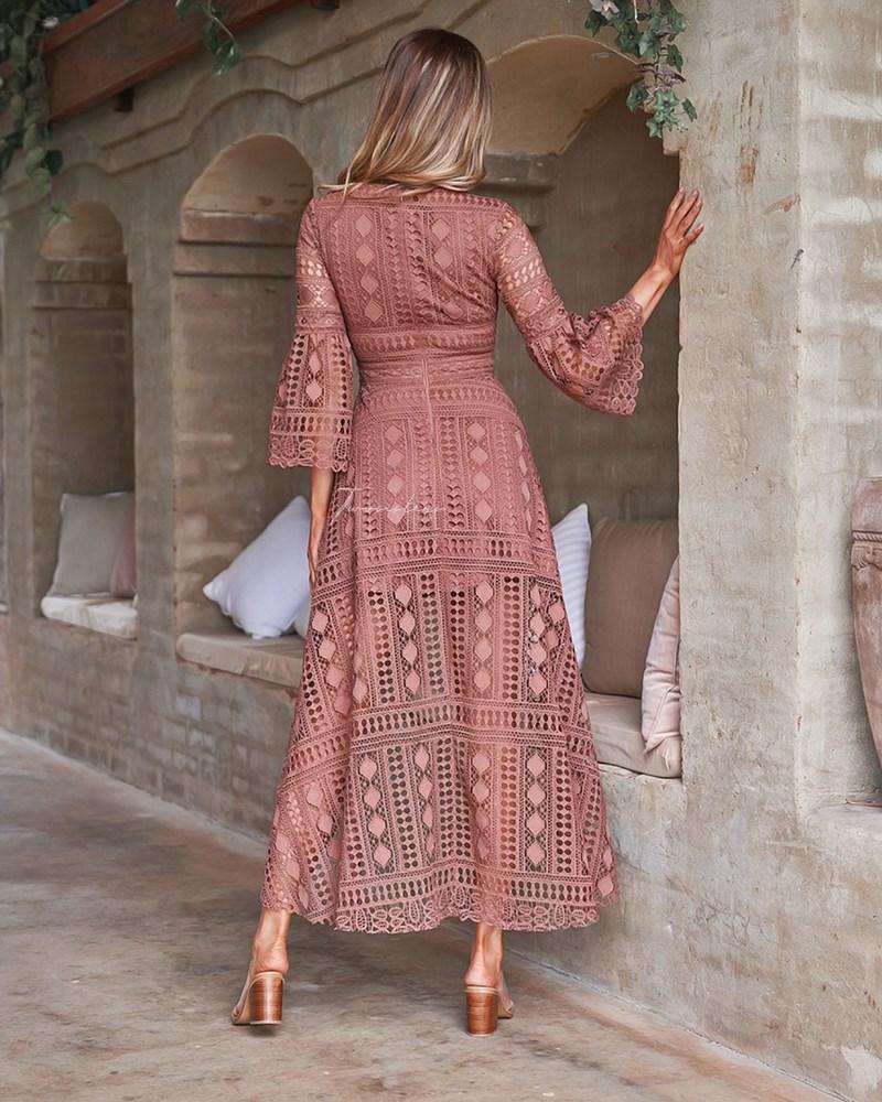 Boho High Low - Mauve