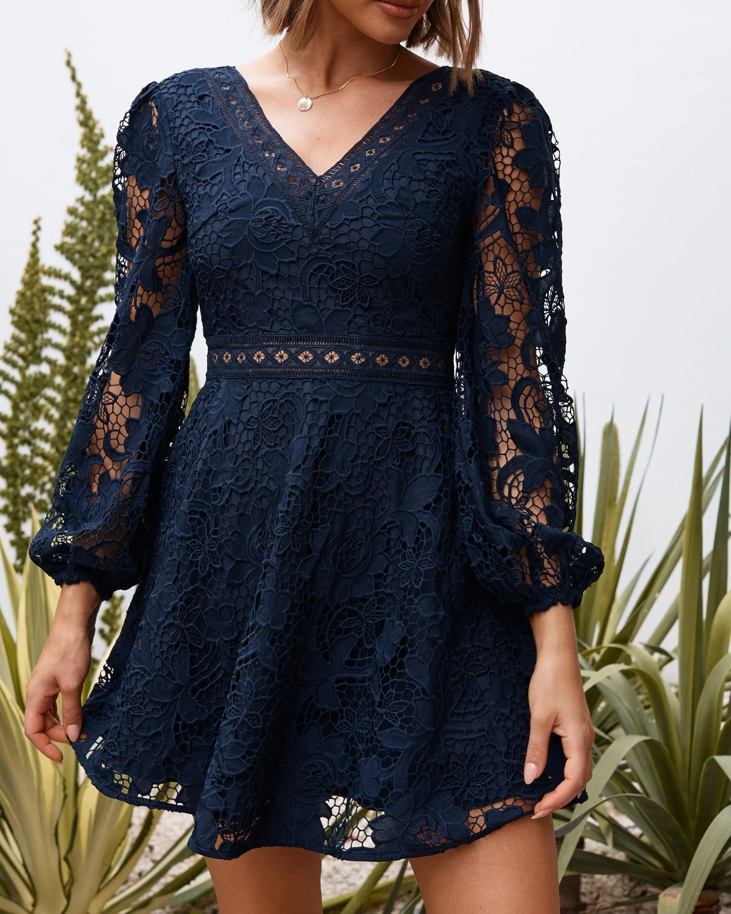 Lilia Dress - Navy