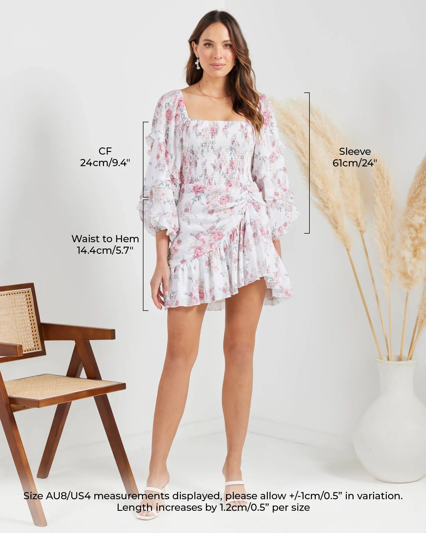 Raelynn Dress-White Floral