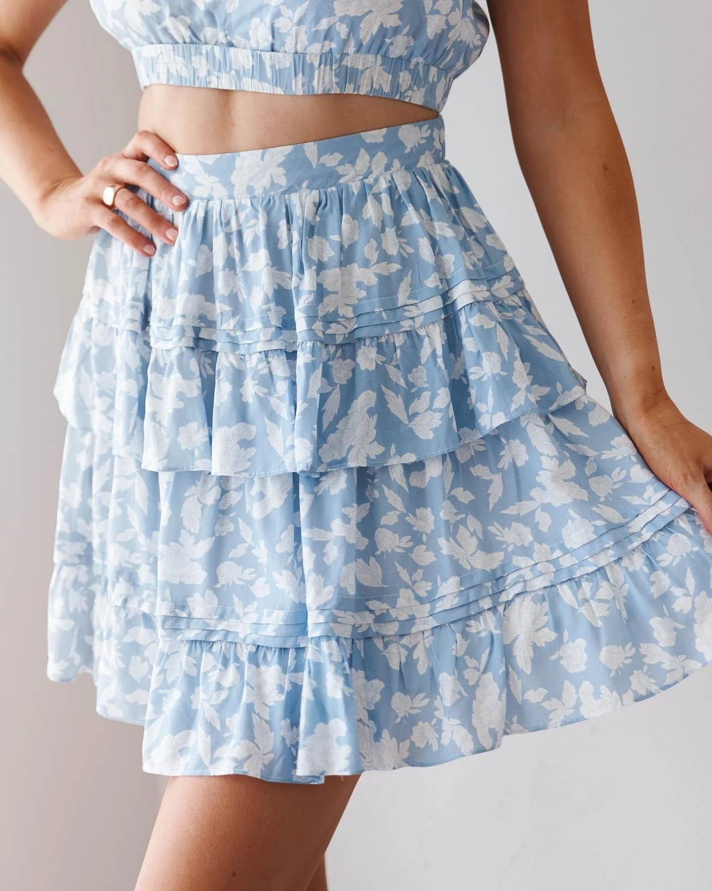 Rocio Set-Blue Floral
