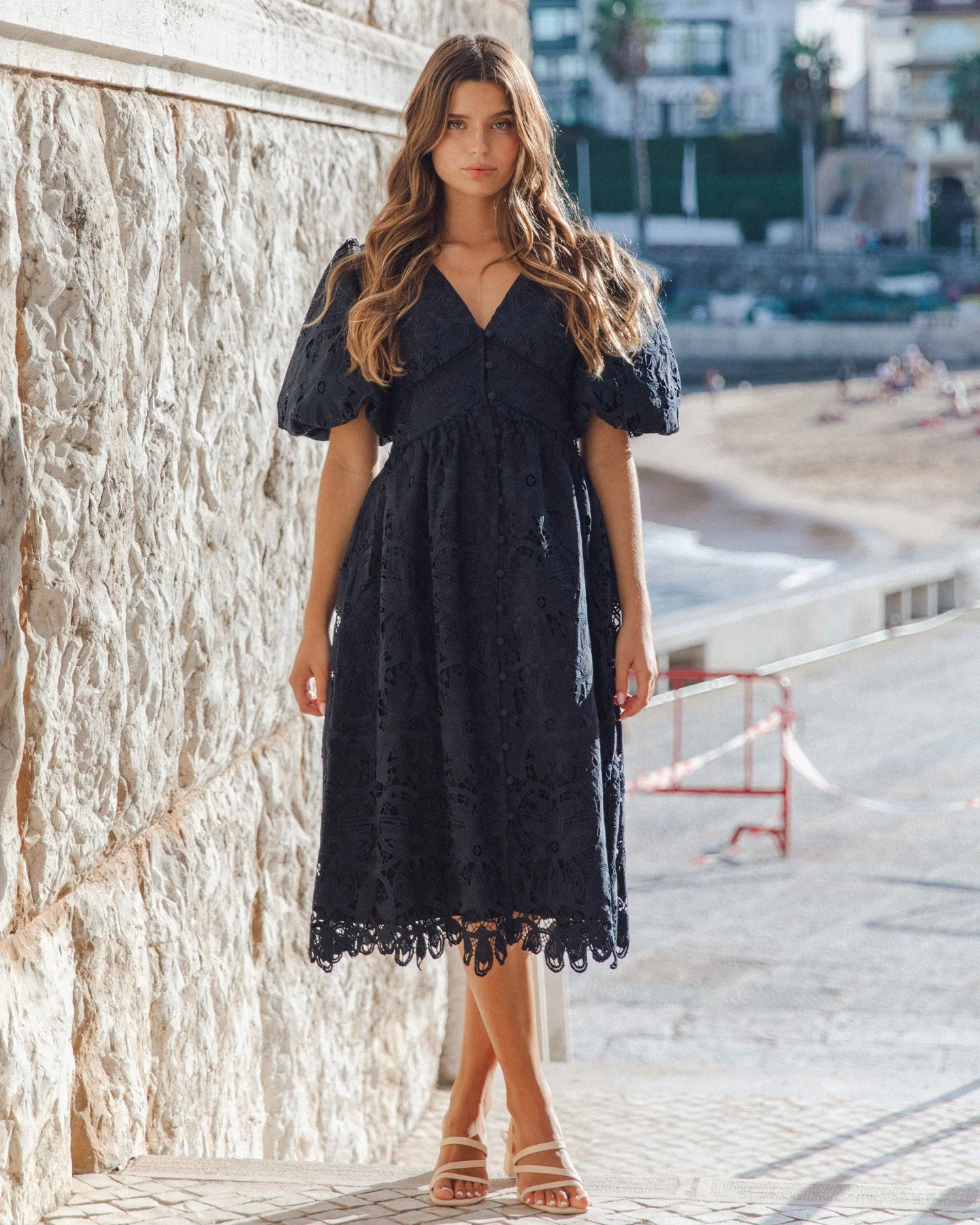 Londyn Dress-Navy