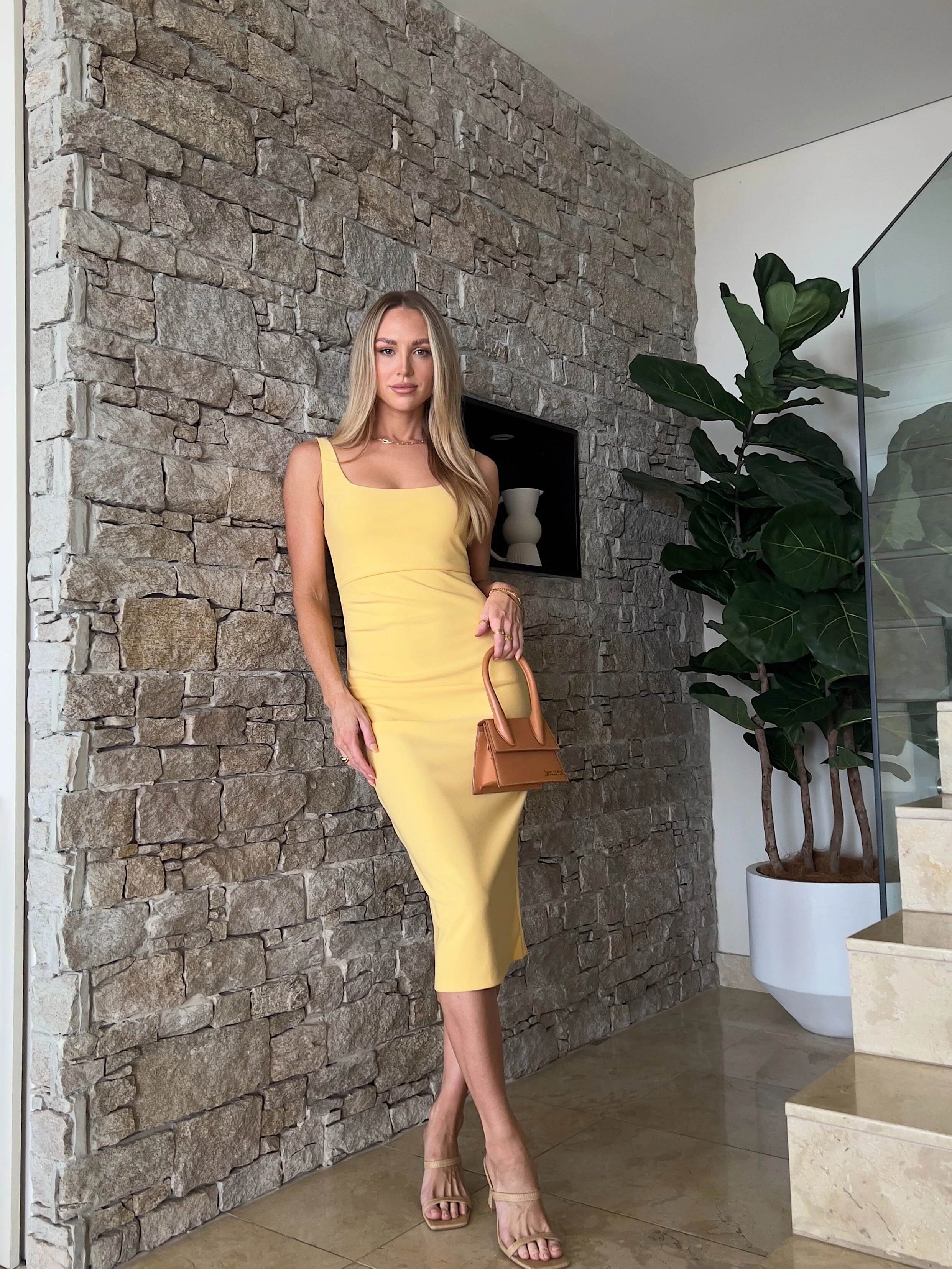 Jacinta Dress - Yellow
