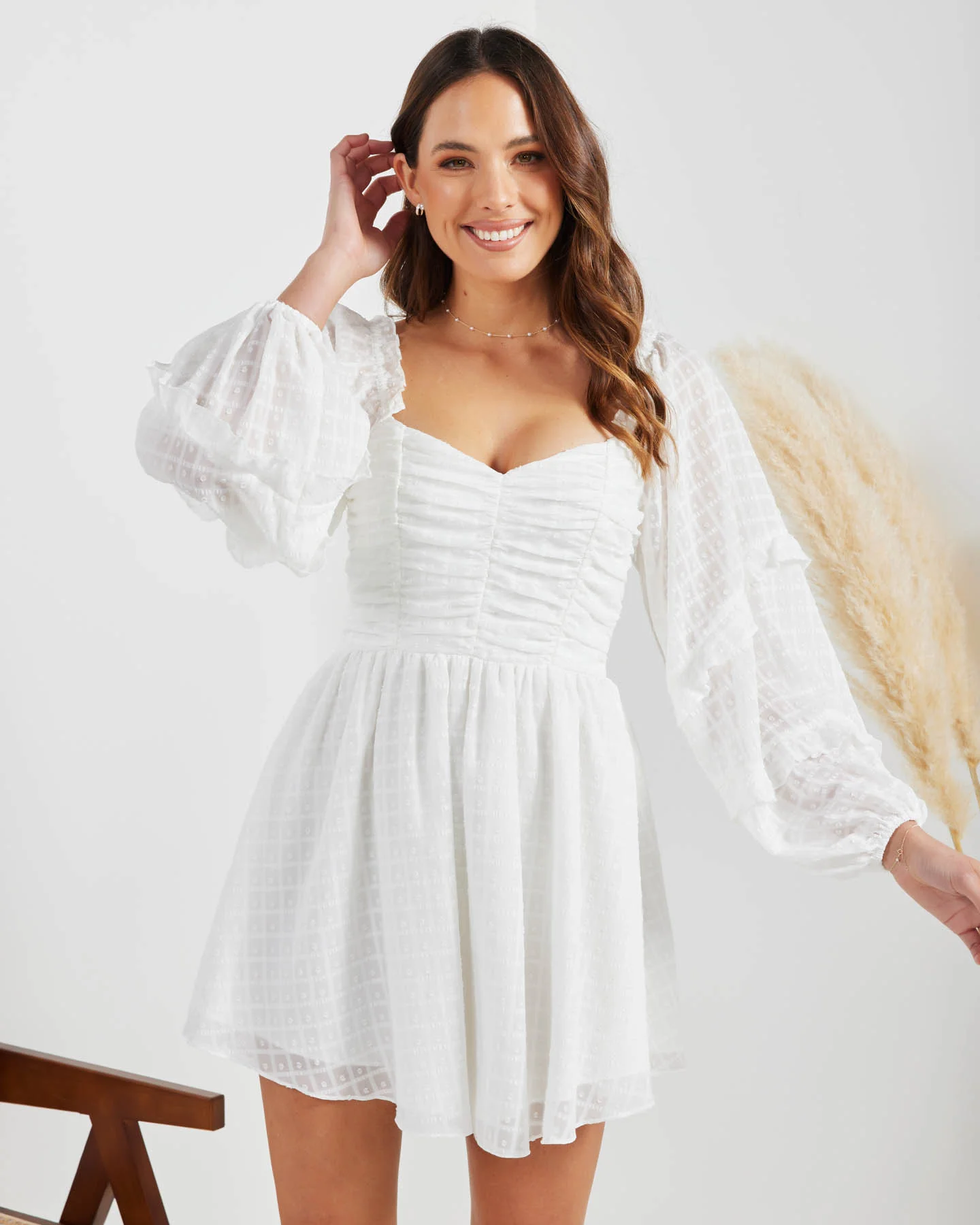 Rona Dress-White
