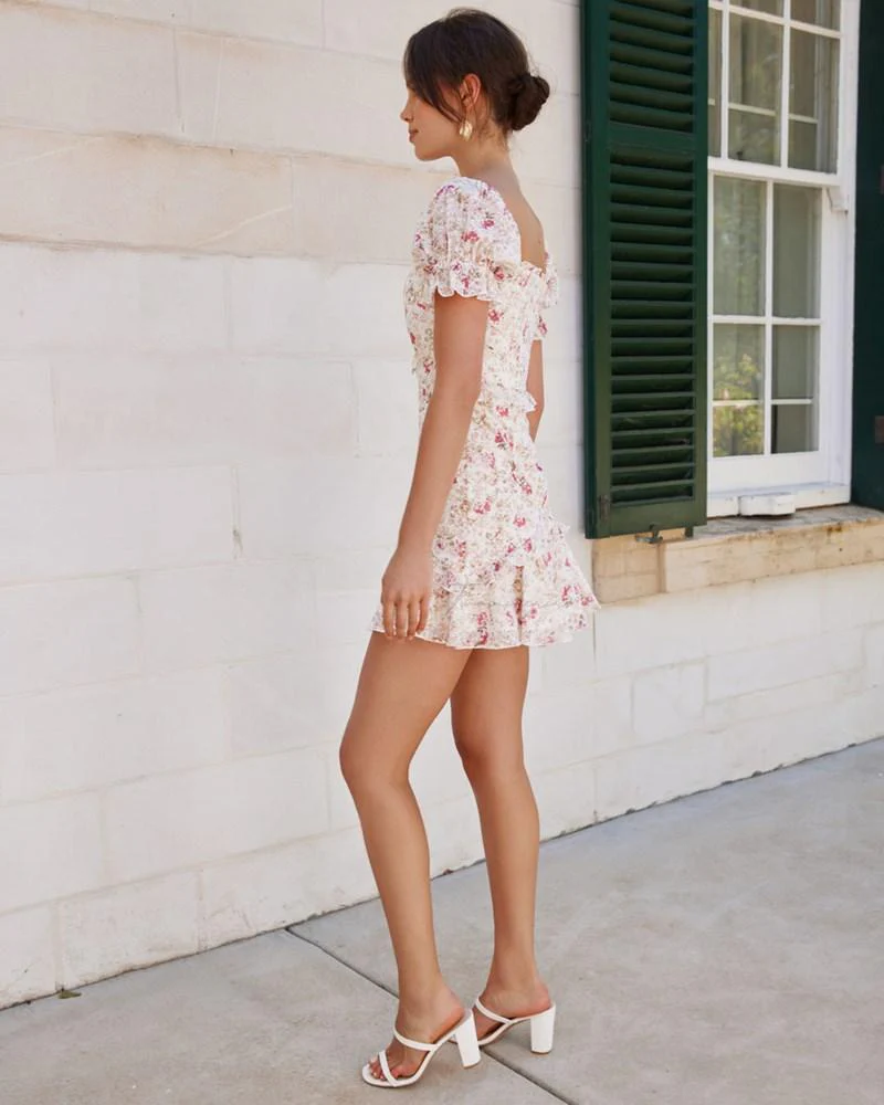 Luka Mini Dress - Pink Floral