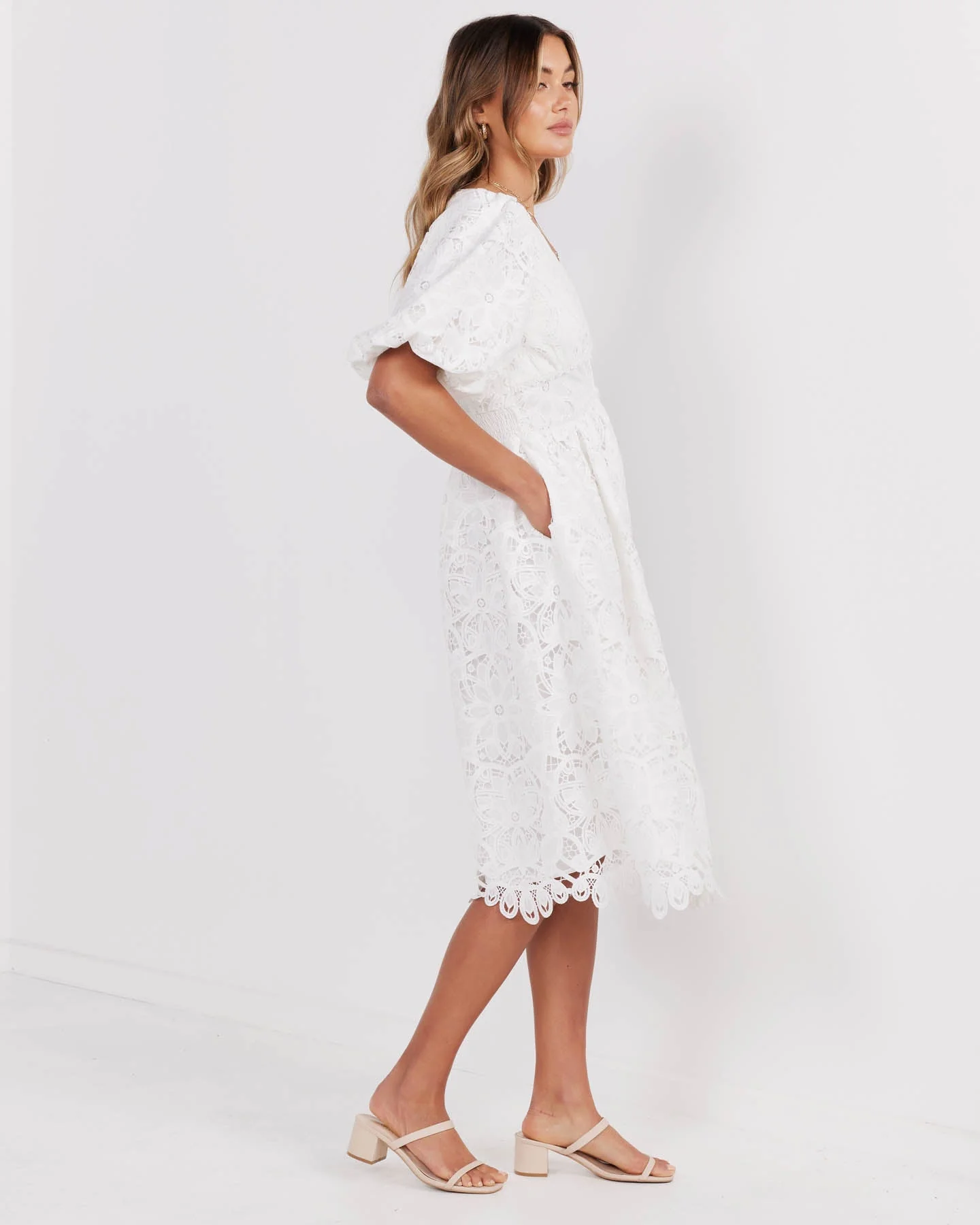 Londyn Dress-White