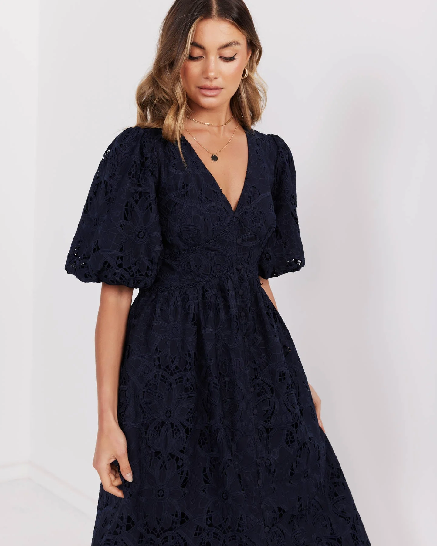 Londyn Dress-Navy