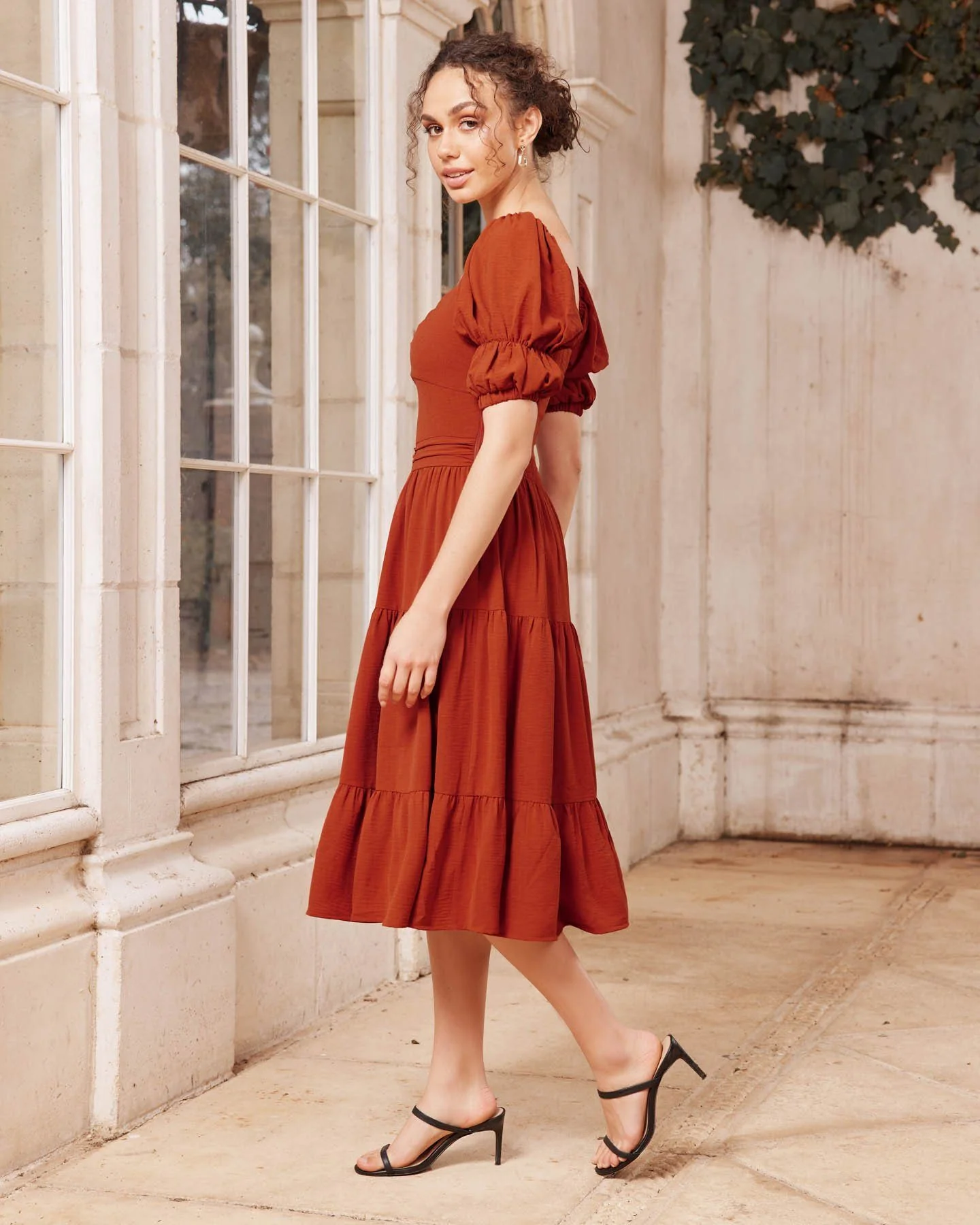 Lucy Dress - Burnt Orange