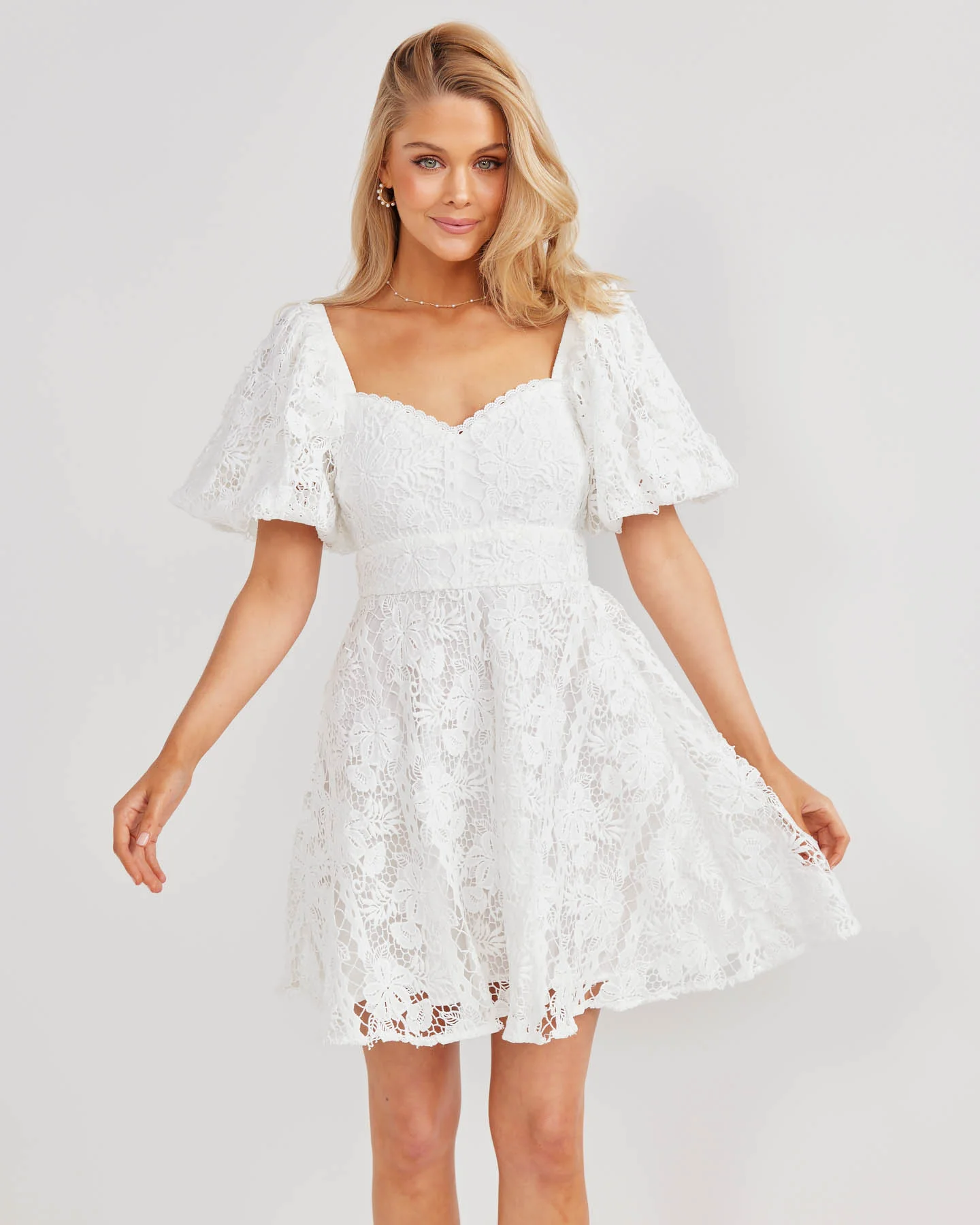 Sloane Dress-White