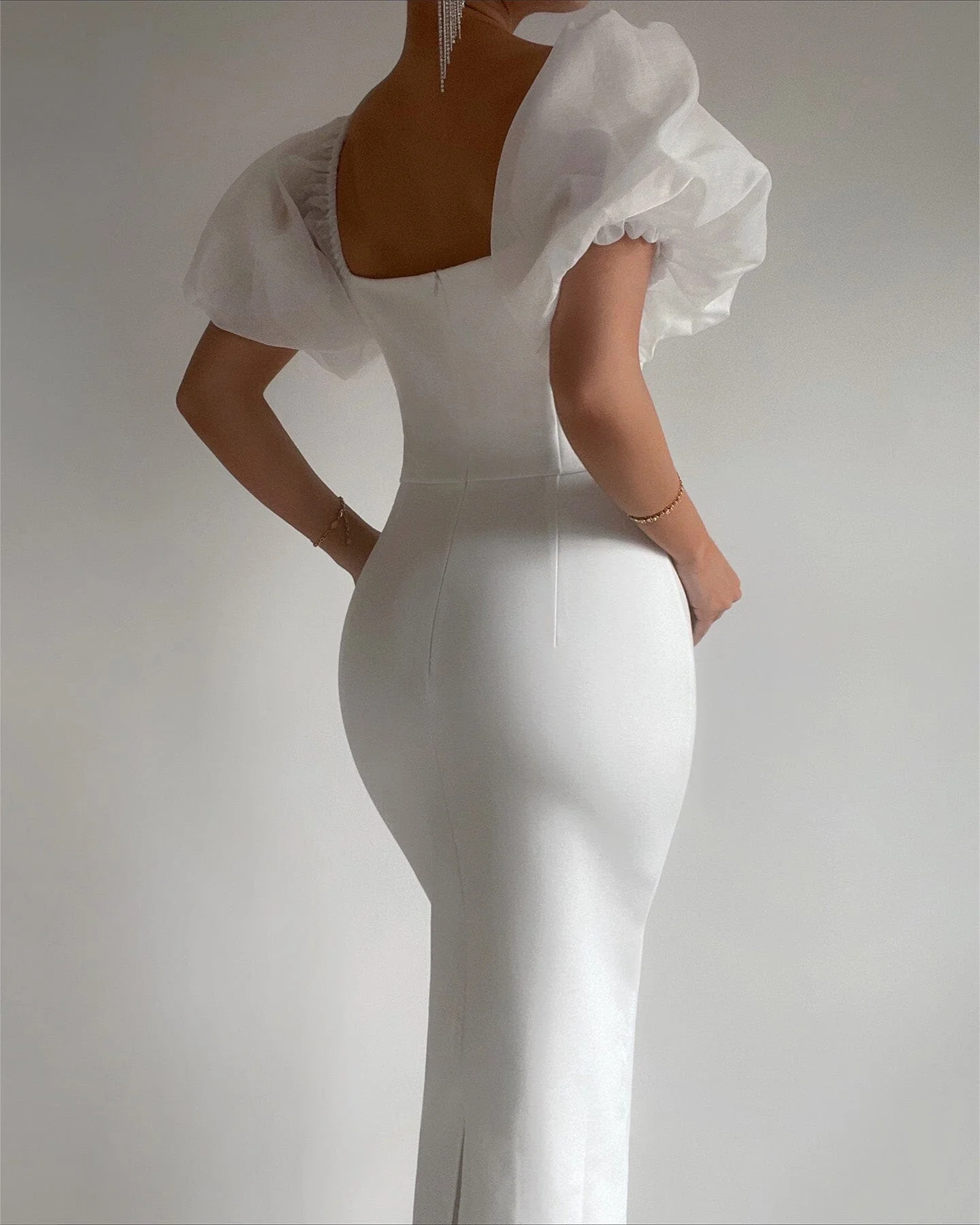 Jeslyn Dress-White