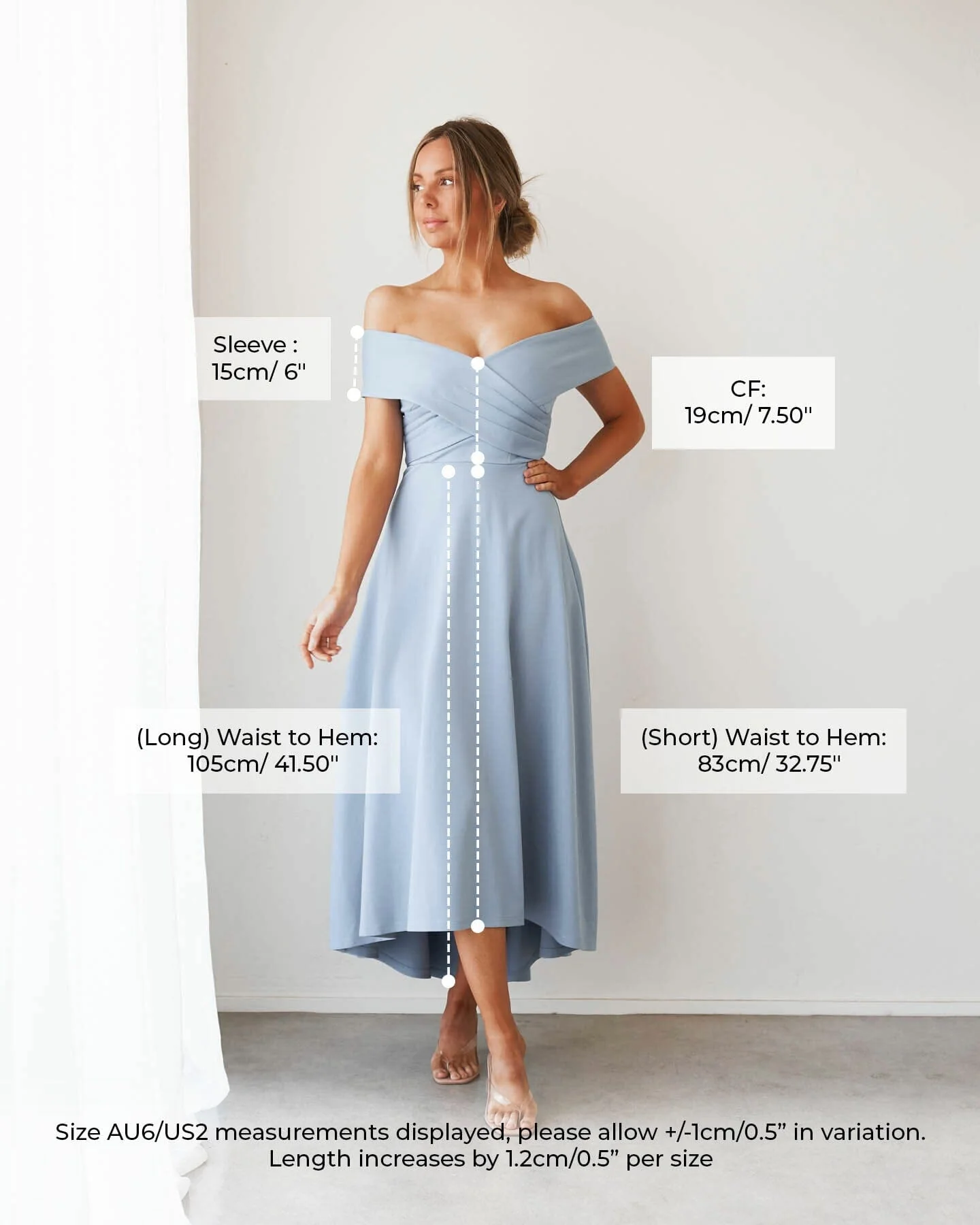 Belina Dress-Baby Blue