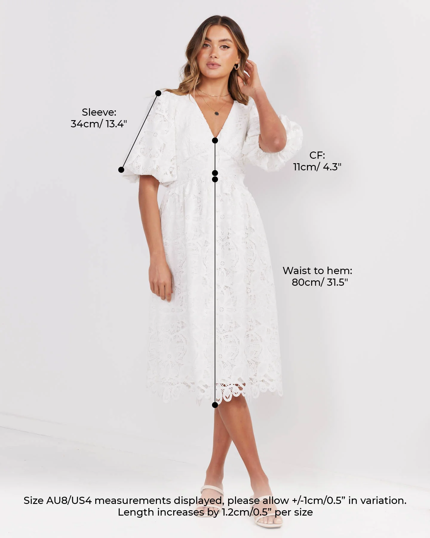 Londyn Dress-White