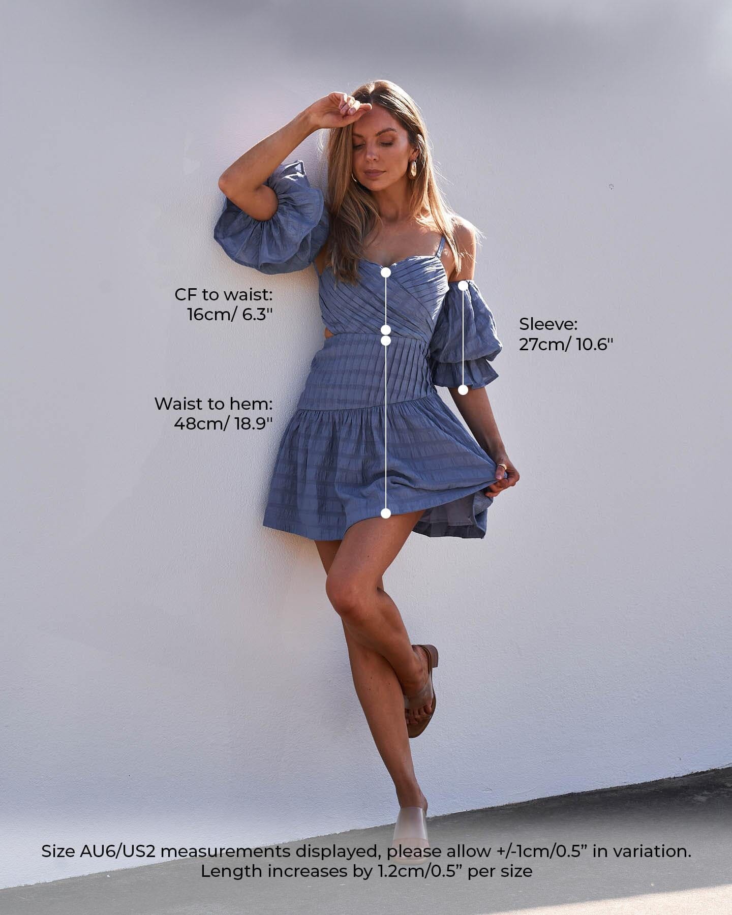 Penny Dress-Steel Blue