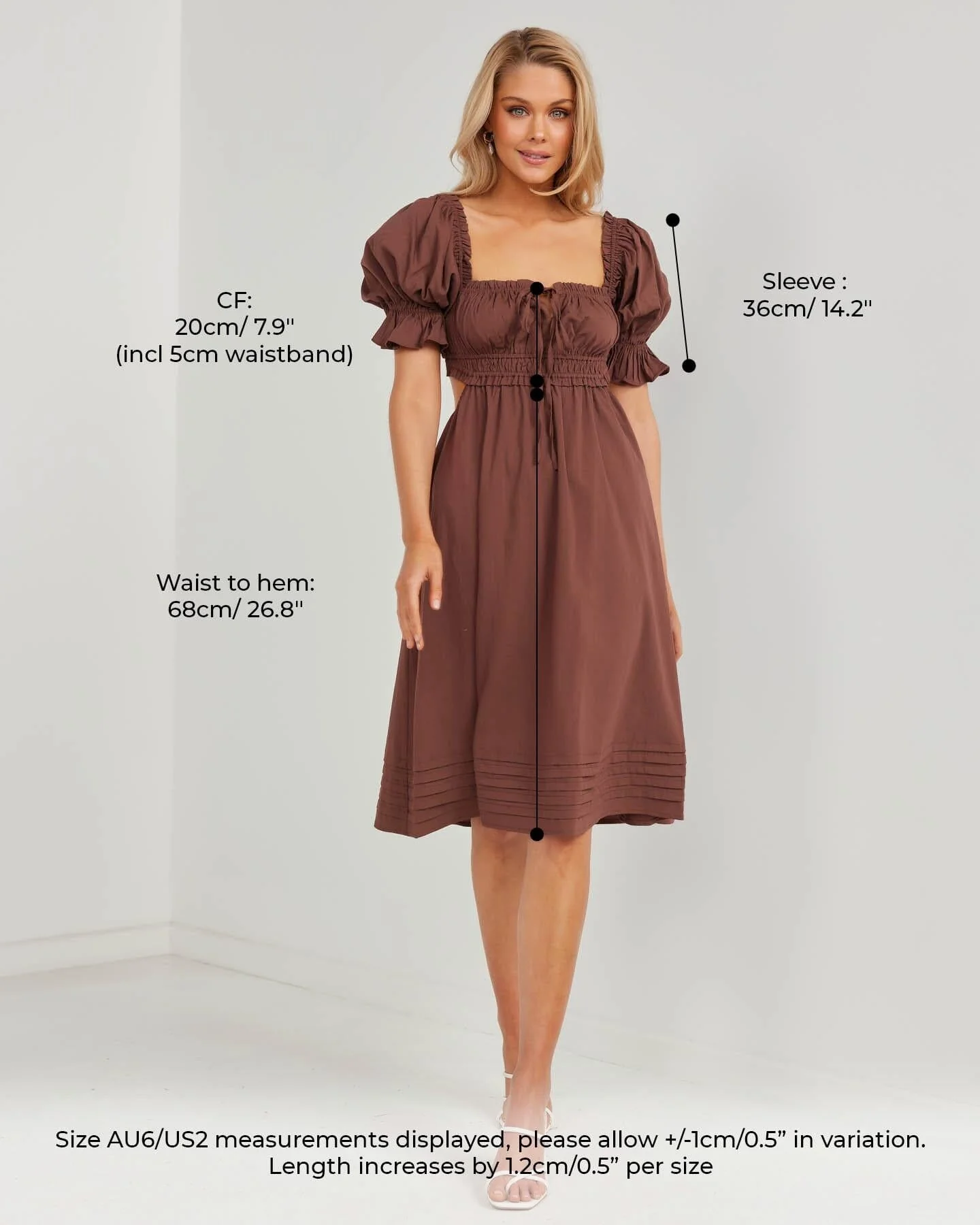 Janice Dress-Brown