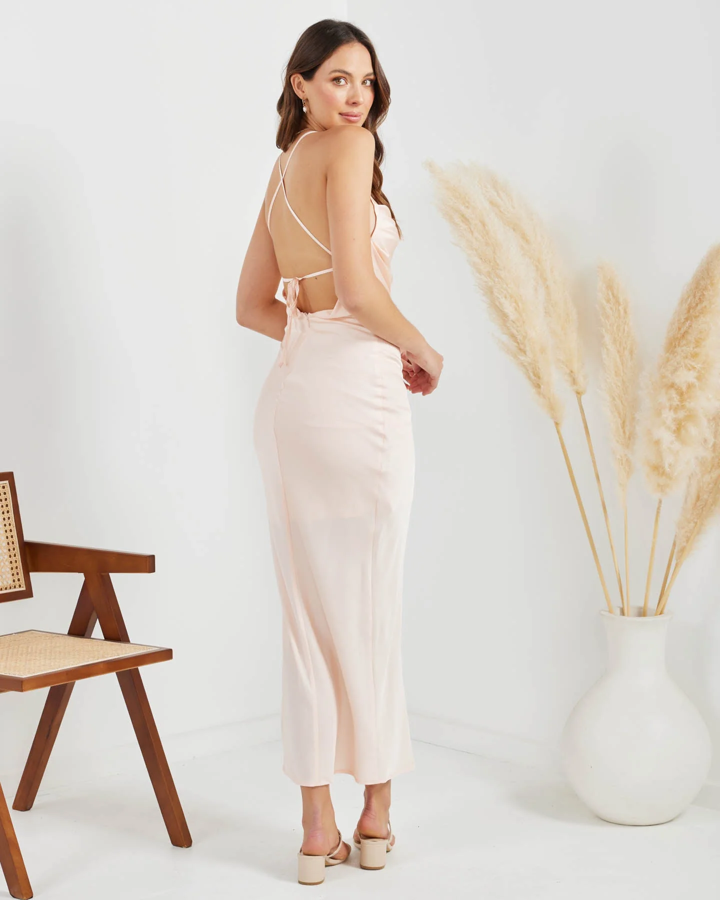 Diane Dress-Peach
