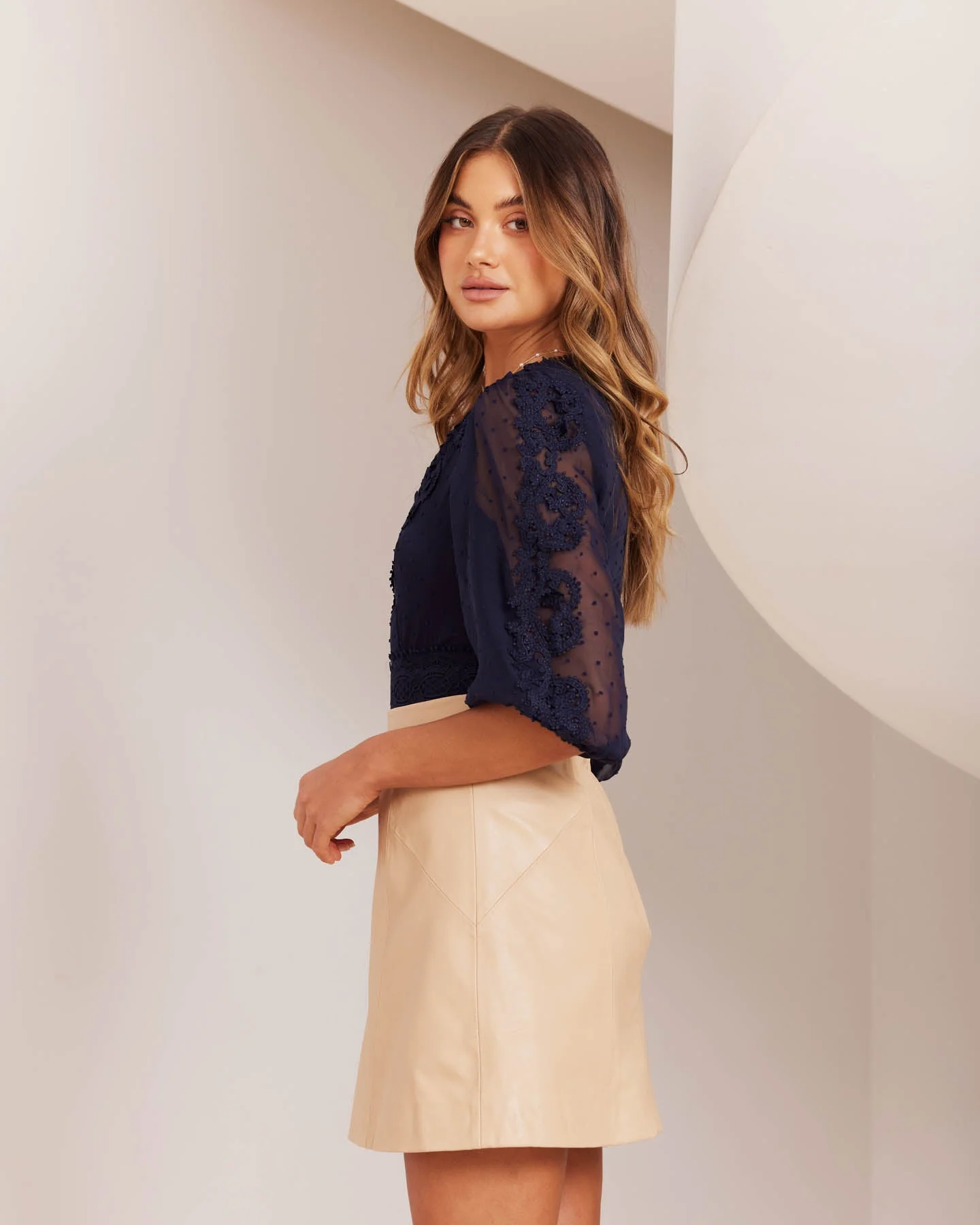 Reagan Bodysuit-Navy