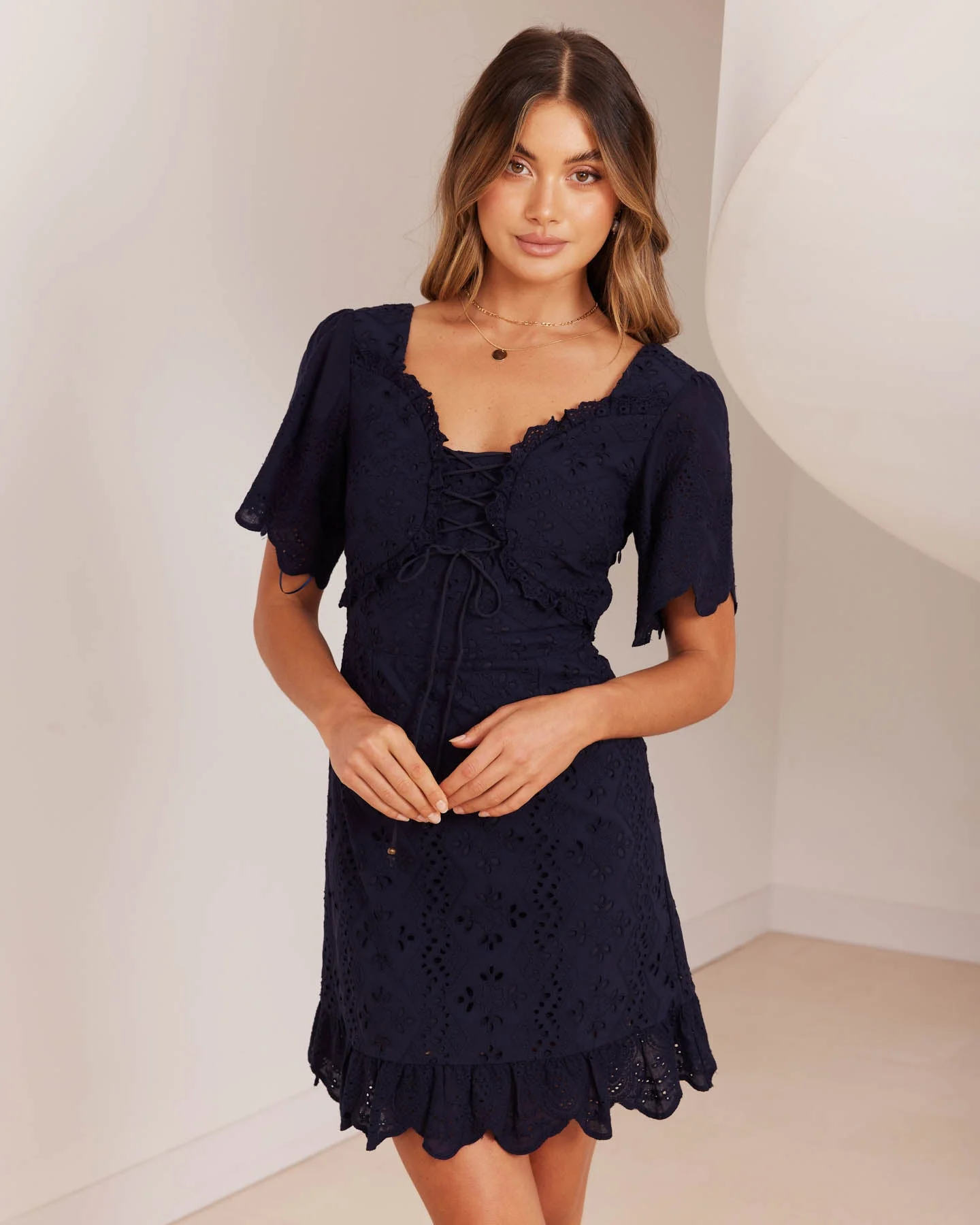 Margaret Dress-Navy