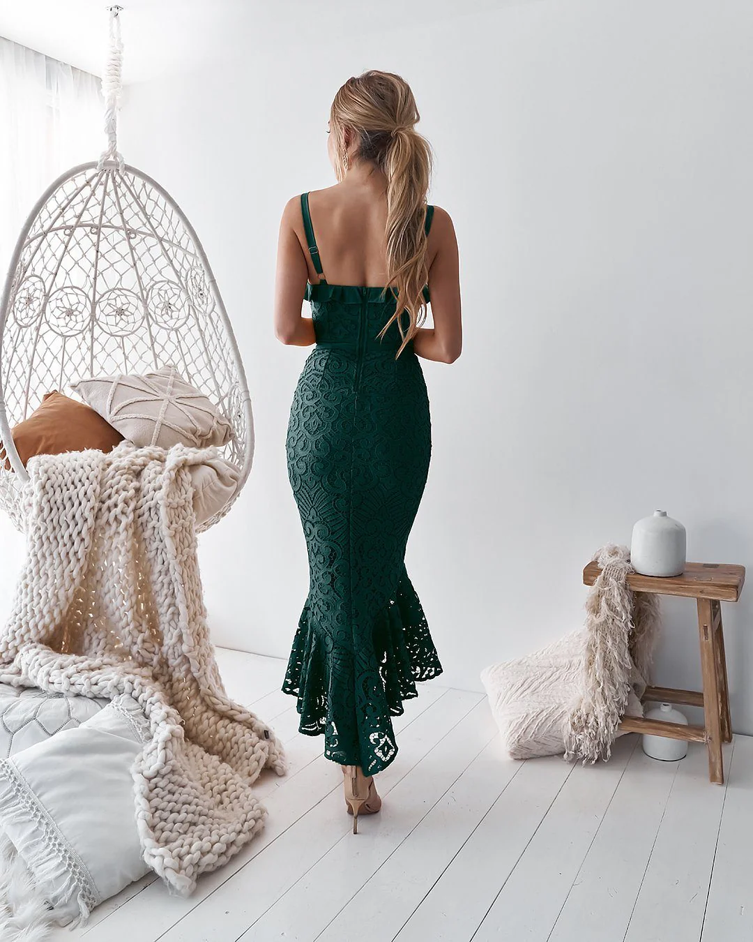 Leanne Dress - Emerald Green