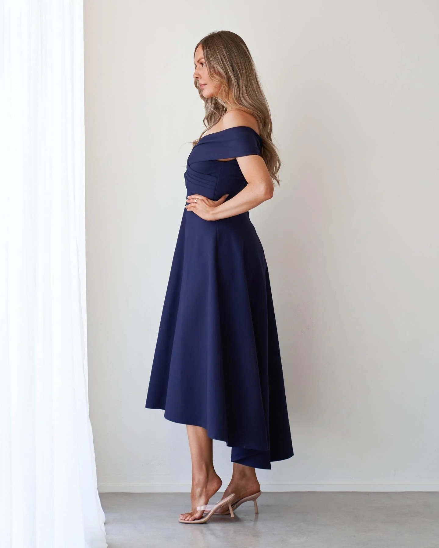 Belina Dress-Navy