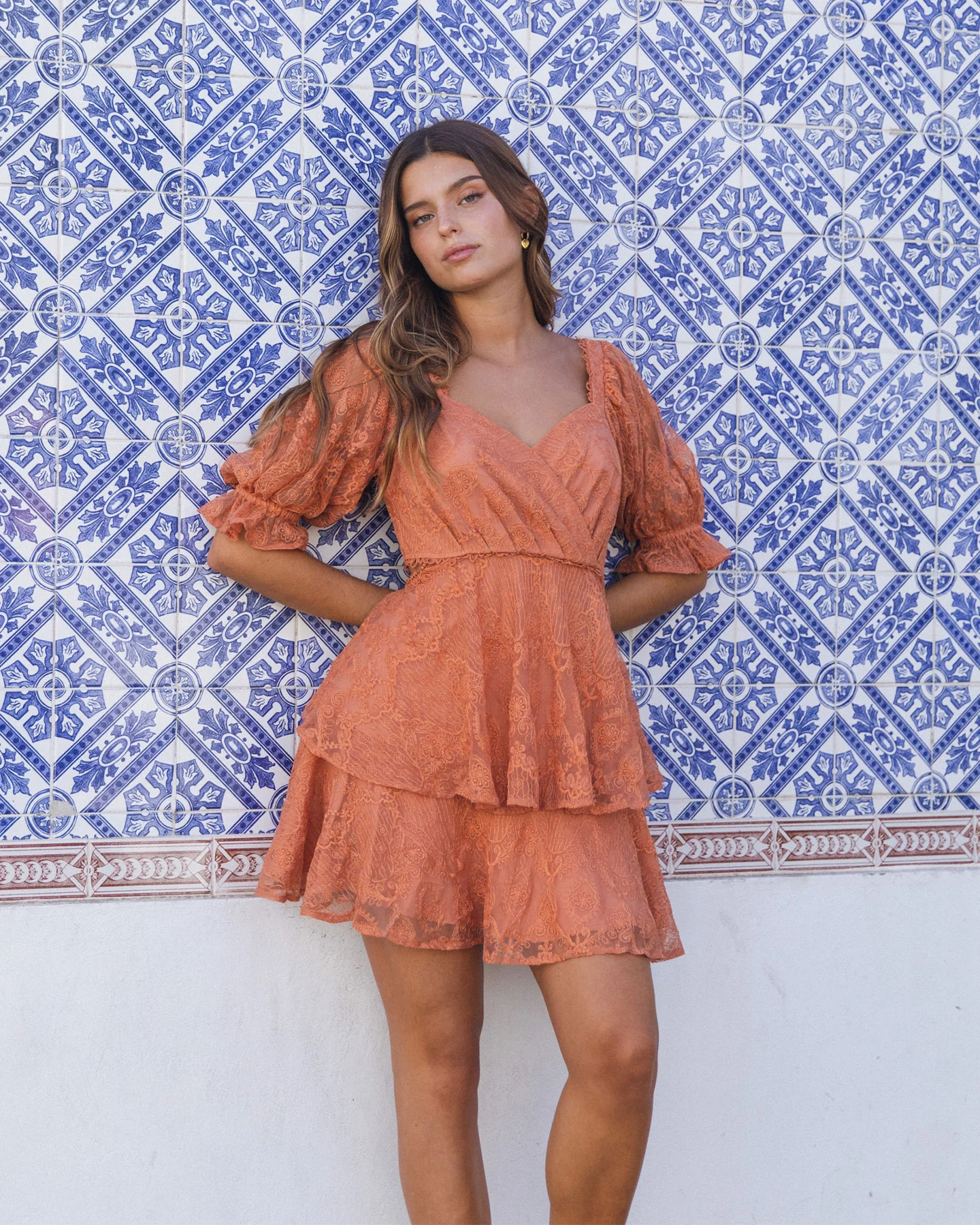 Kehlani Dress-Orange