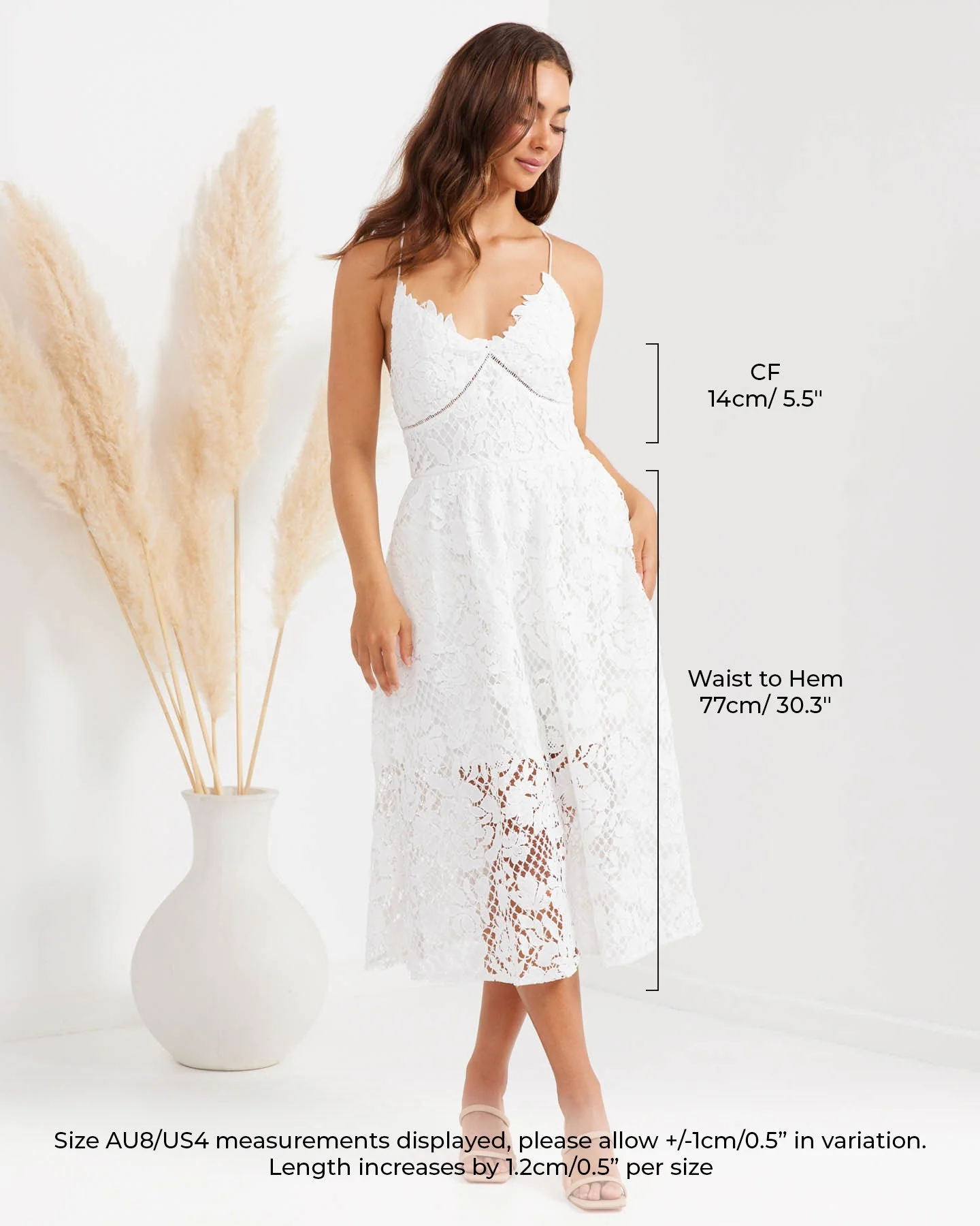 Nadene Dress-White