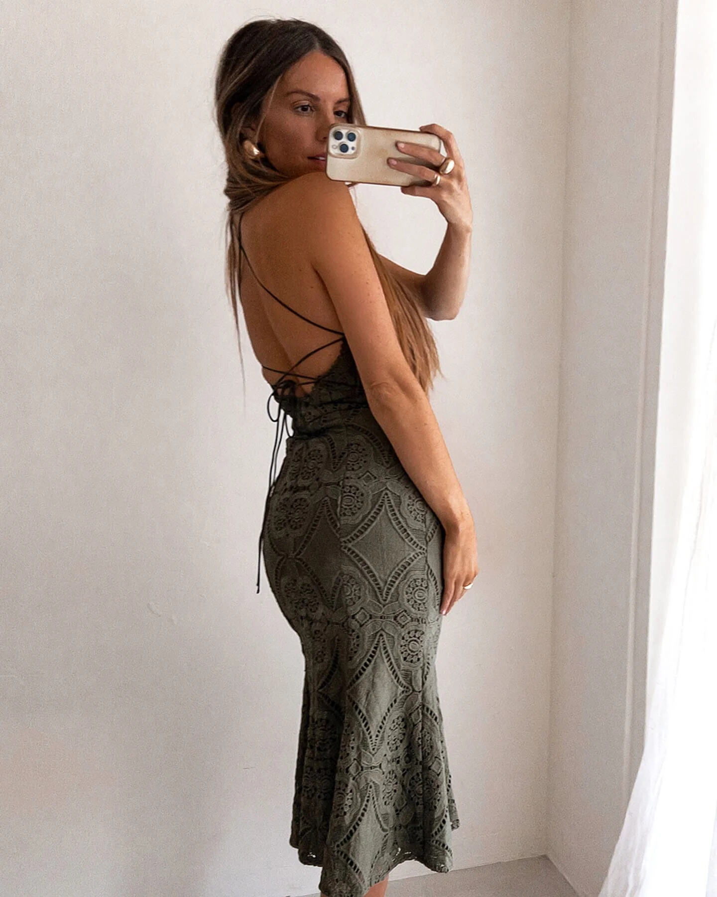 Serenity Dress-Khaki