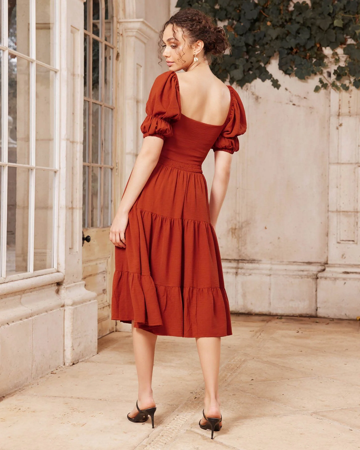 Lucy Dress - Burnt Orange