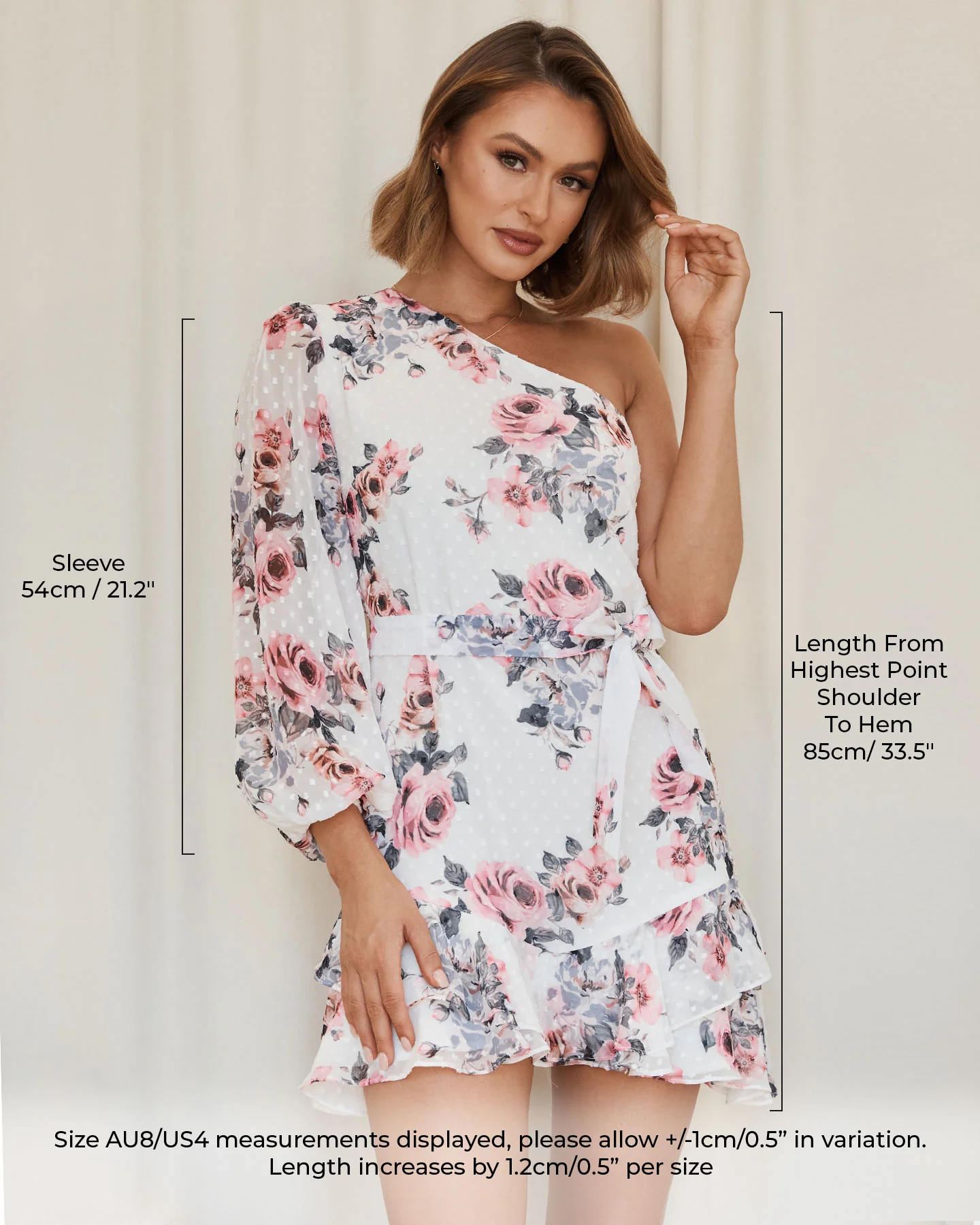 Olsen Dress - White Floral