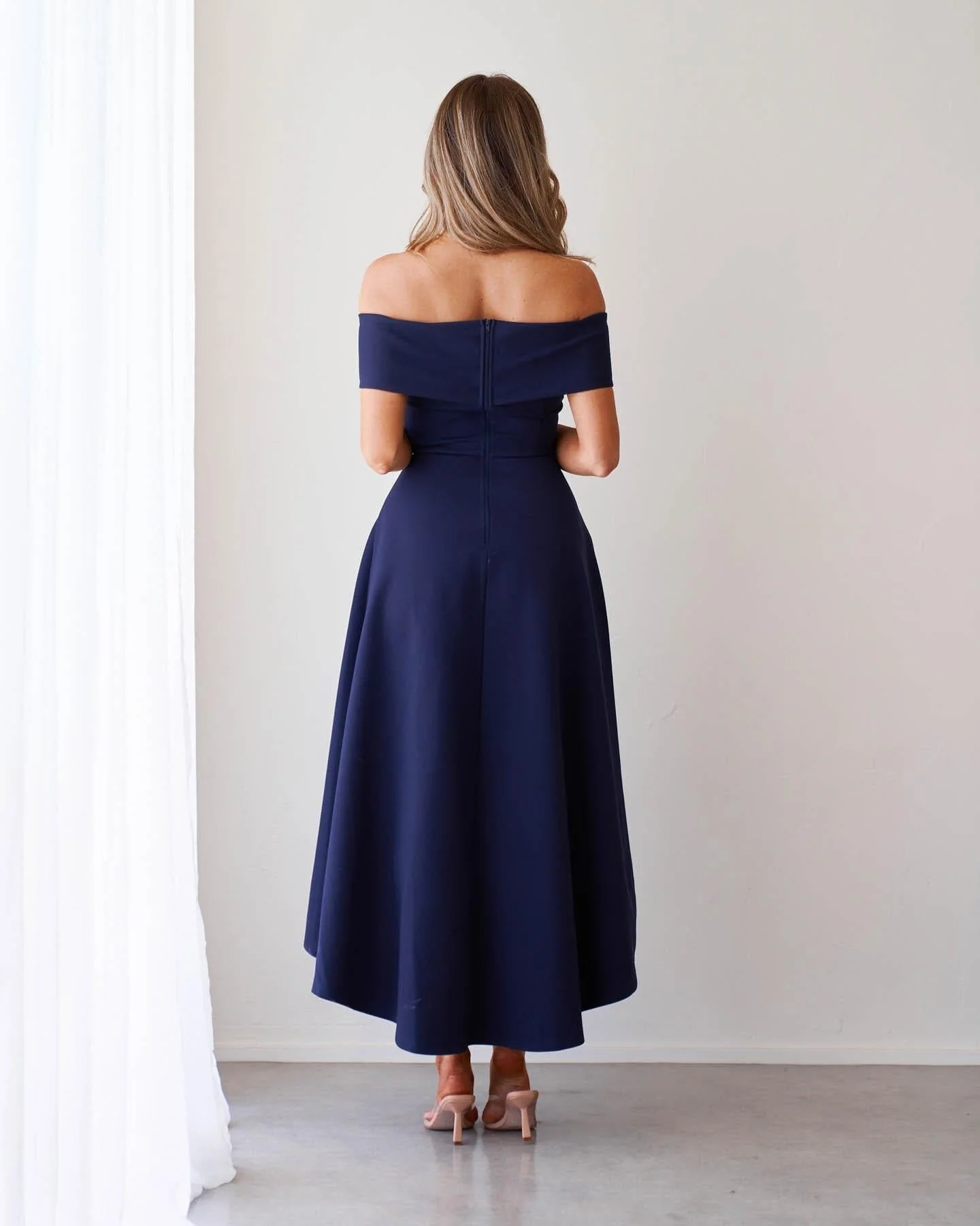 Belina Dress-Navy