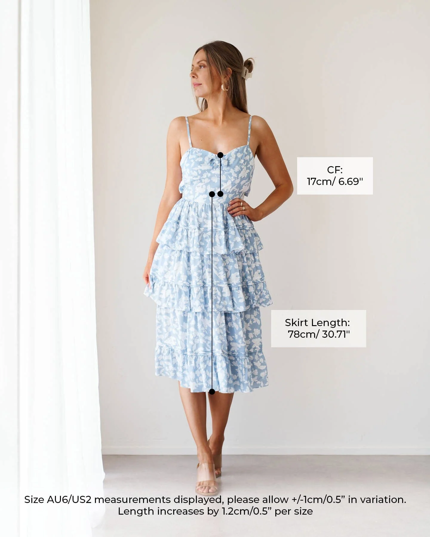 Martha Dress-Blue Floral