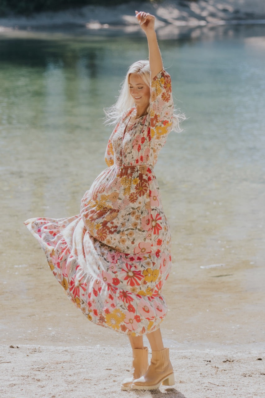 The Vicki Floral Midi Dress