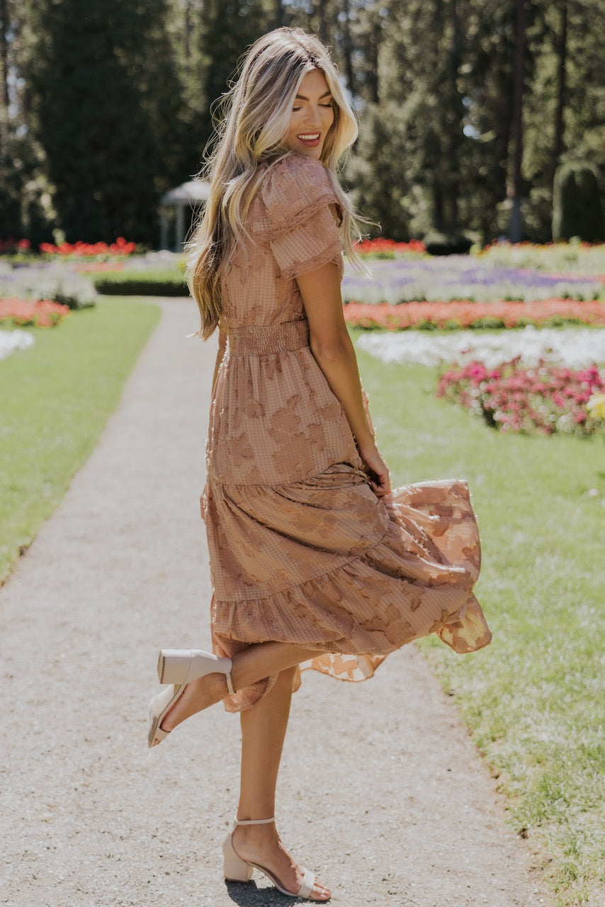 The Margaret Textured Floral Dress
