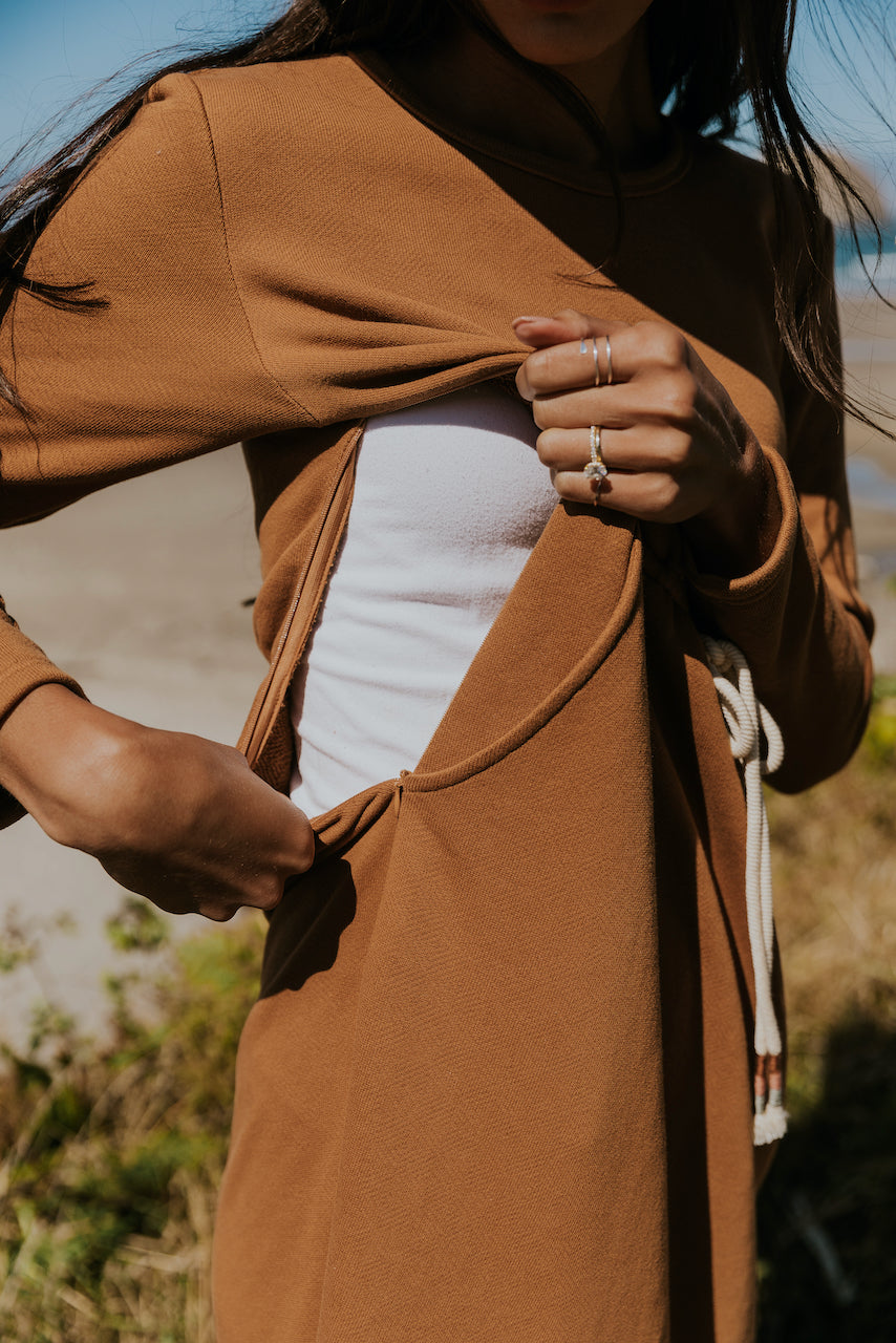 The Goldie Drawstring MOM Dress