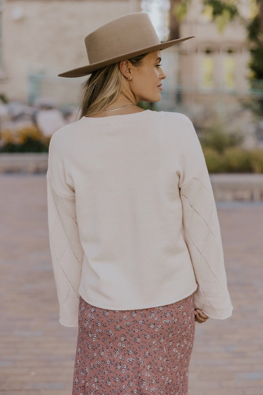 Living In A Dream Bell Sleeve Sweater