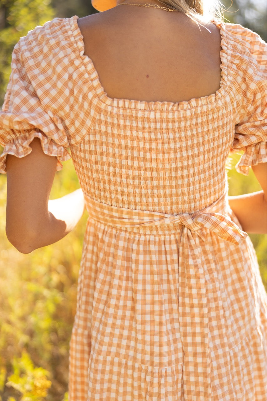 Sweet Heart Gingham Dress