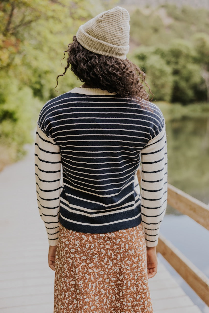 First In Line Striped Sweater
