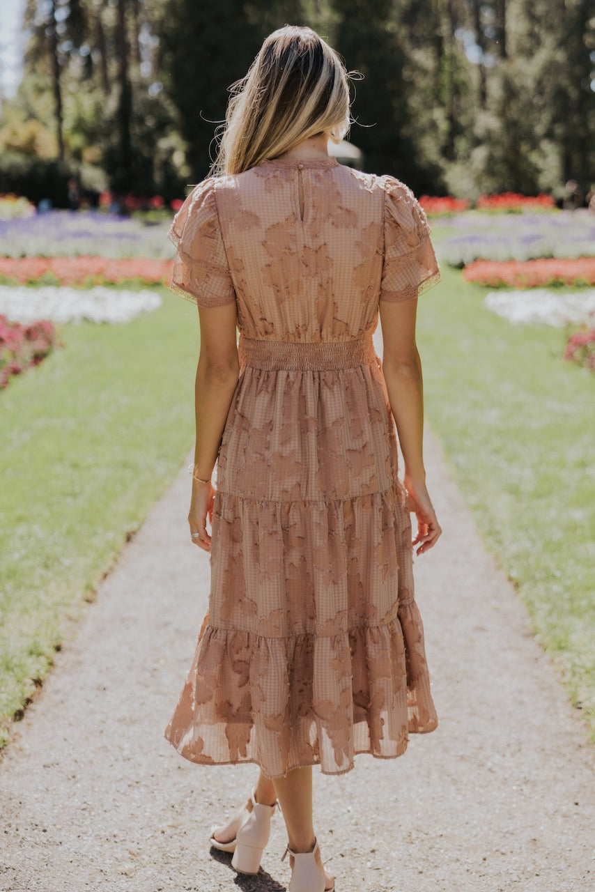 The Margaret Textured Floral Dress